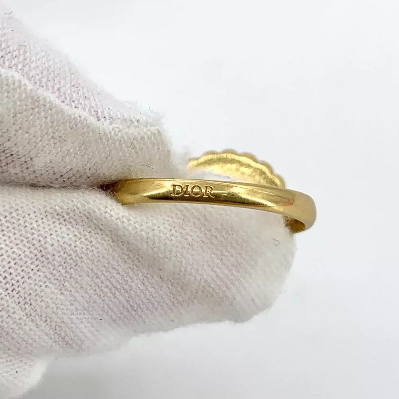 Dior Pink Logo Dior Rhinestone Ring Size 15 Size ONE SIZE - 3 Thumbnail