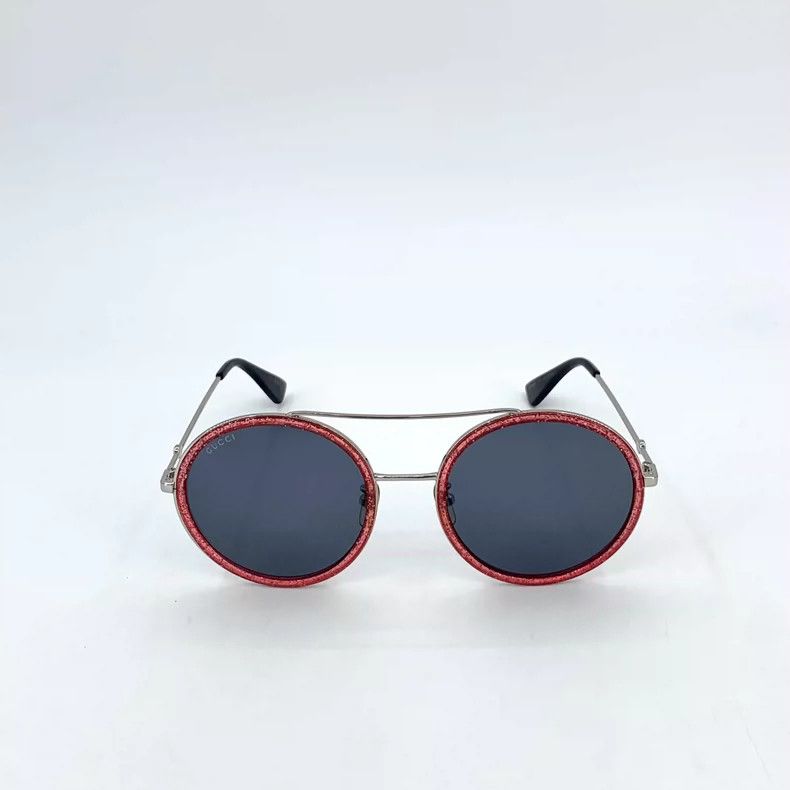 Gucci Gucci Blue Round Frame Bee Sunglasses Size ONE SIZE - 3 Thumbnail