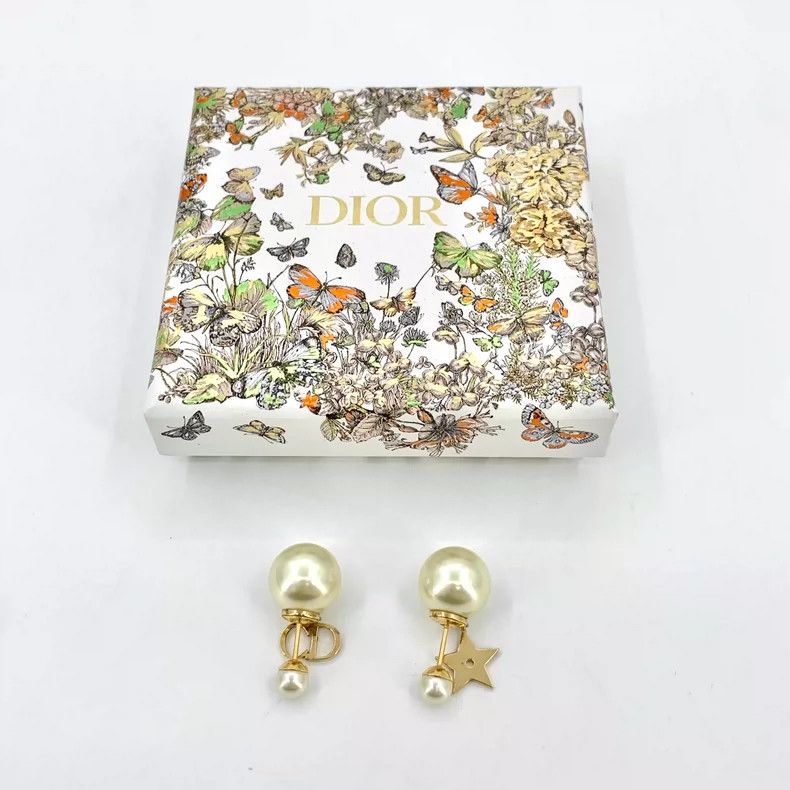 Dior Dior Pearl Star Earrings with Gold Accent Size ONE SIZE - 6 Thumbnail