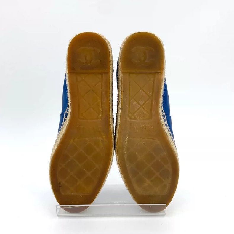 Chanel Chanel Blue Leather Casual Fisherman Shoes Size US 6 / IT 36 - 5 Thumbnail