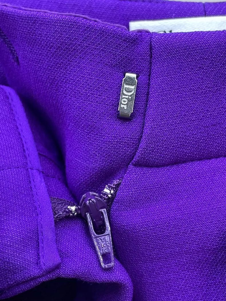 Dior Dior Purple Skirt Pants with CD Buckle Size 34" / US 12 / IT 48 - 4 Thumbnail