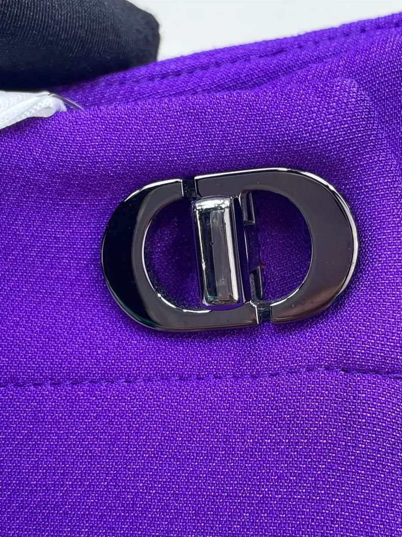 Dior Dior Purple Skirt Pants with CD Buckle Size 34" / US 12 / IT 48 - 3 Thumbnail