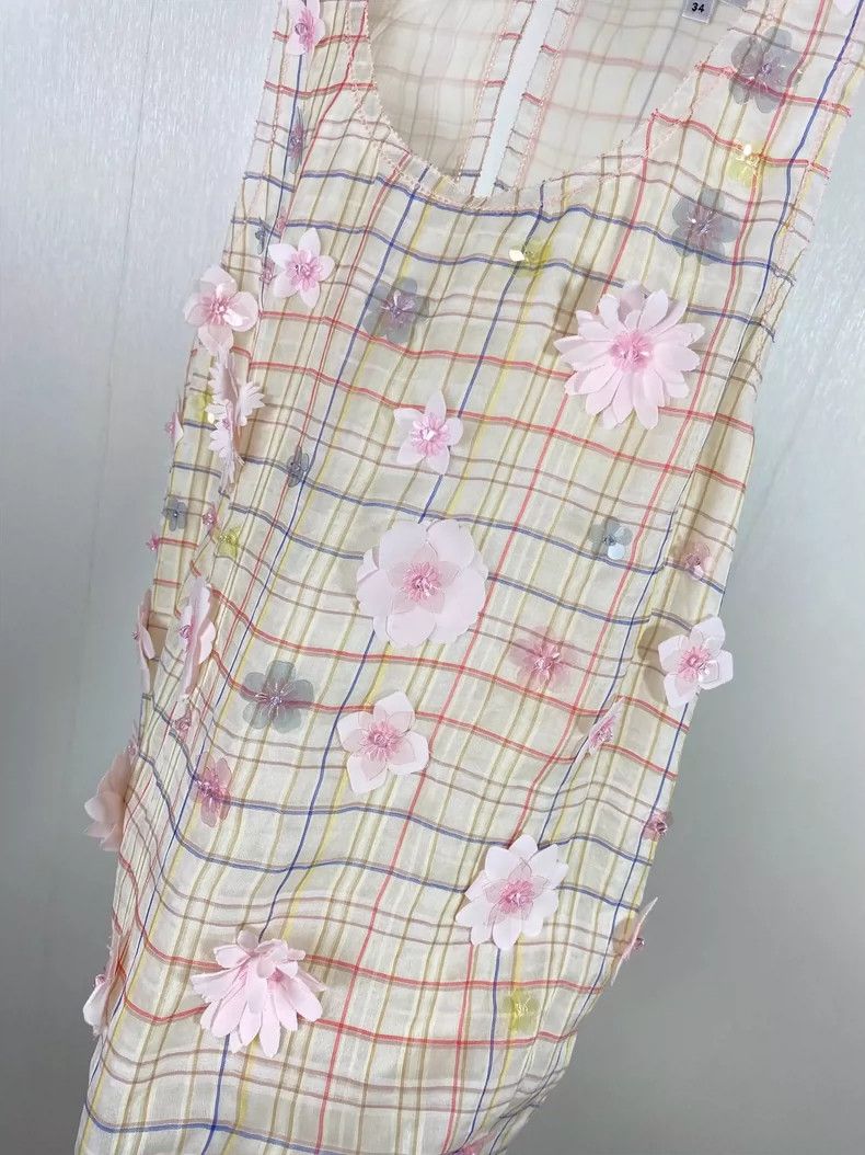 Chanel Chanel Pink Floral Vest Top Size XS / US 0-2 / IT 36-38 - 7 Thumbnail