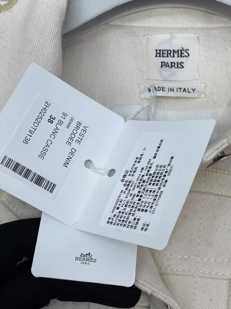 Hermes Hermes Embroidered Denim Jacket Size 38 Size M / US 6-8 / IT 42-44 - 6 Thumbnail