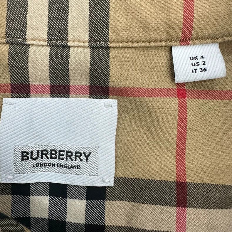 Burberry Burberry Check Pattern Long Sleeve Shirt Size XS / US 0-2 / IT 36-38 - 3 Thumbnail