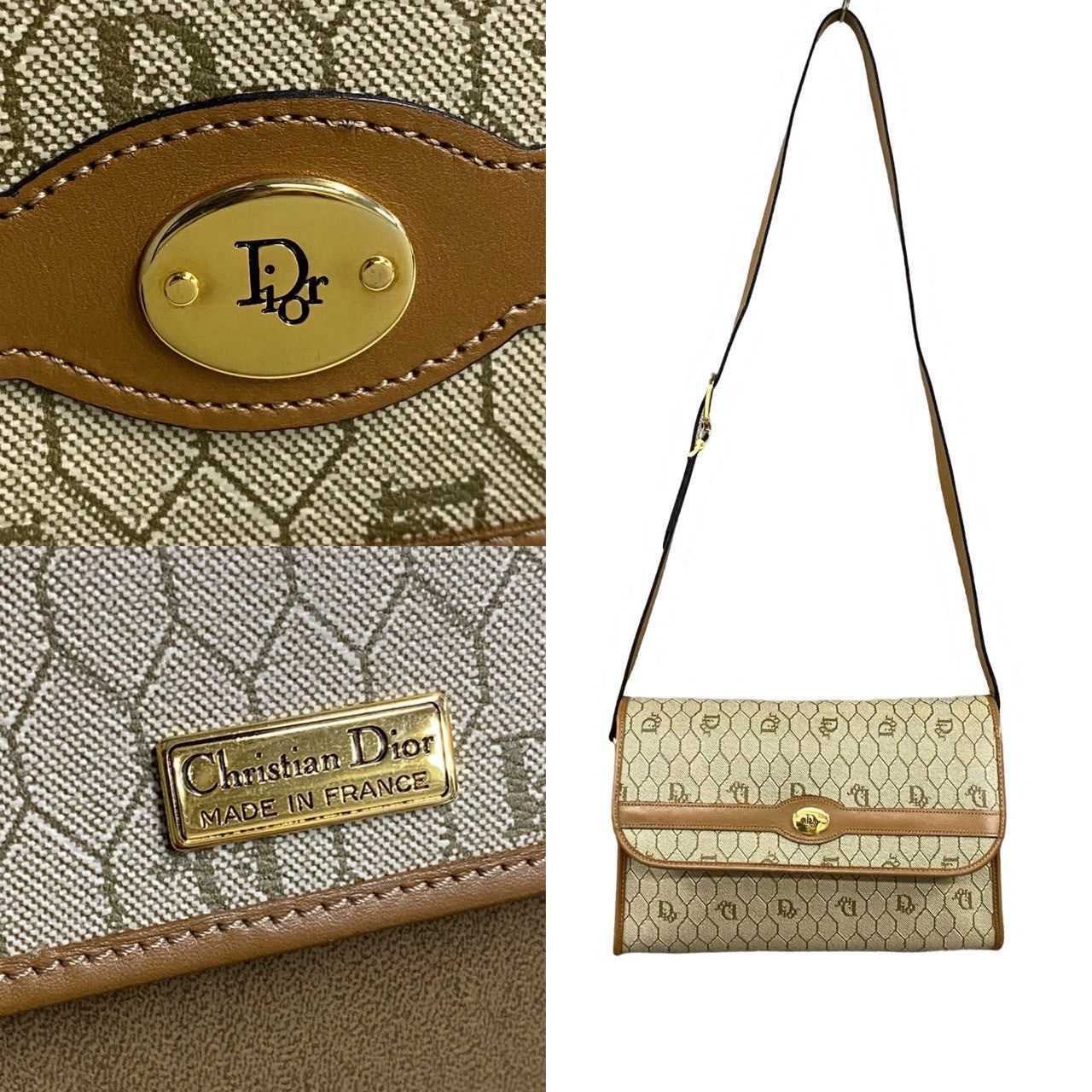 Dior Dior Shoulder Bag Brown Leather Size ONE SIZE - 3 Thumbnail