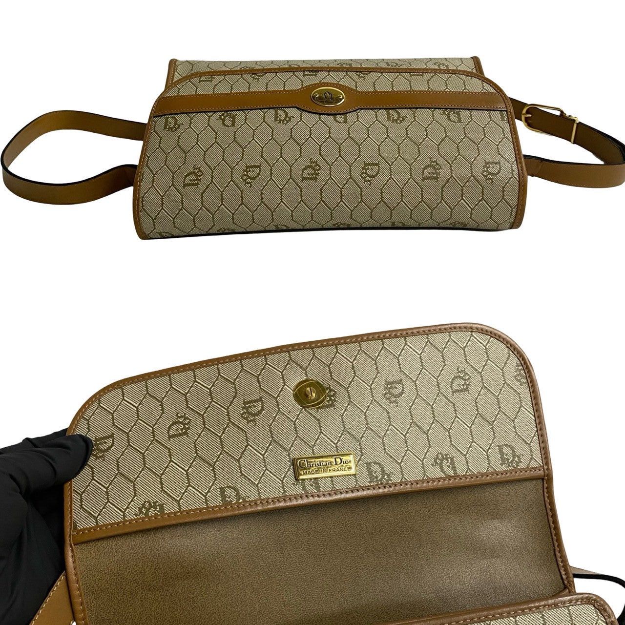 Dior Dior Shoulder Bag Brown Leather Size ONE SIZE - 8 Thumbnail