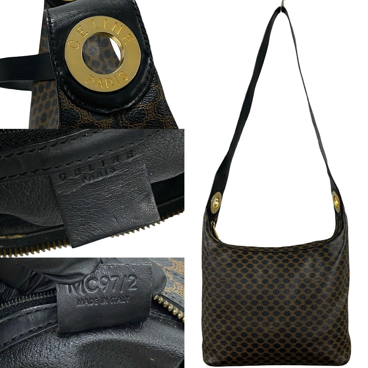 Celine Celine Shoulder Bag Black Leather Size ONE SIZE - 3 Thumbnail