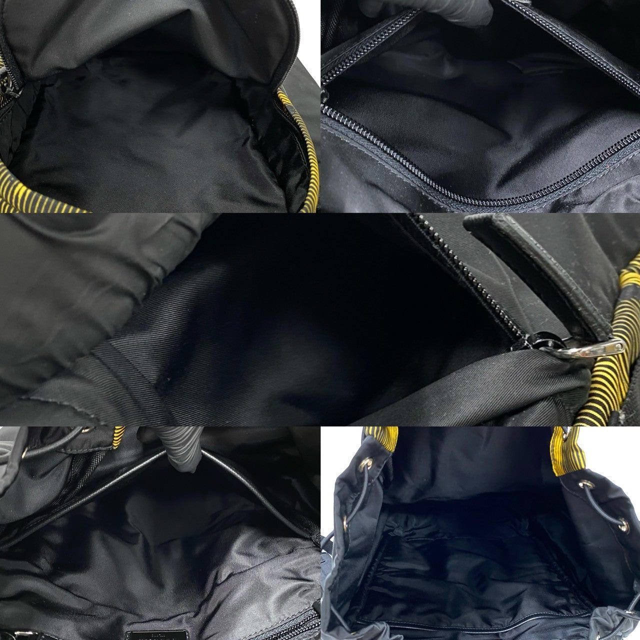 Prada Prada Backpack Yellow Leather Size ONE SIZE - 8 Thumbnail