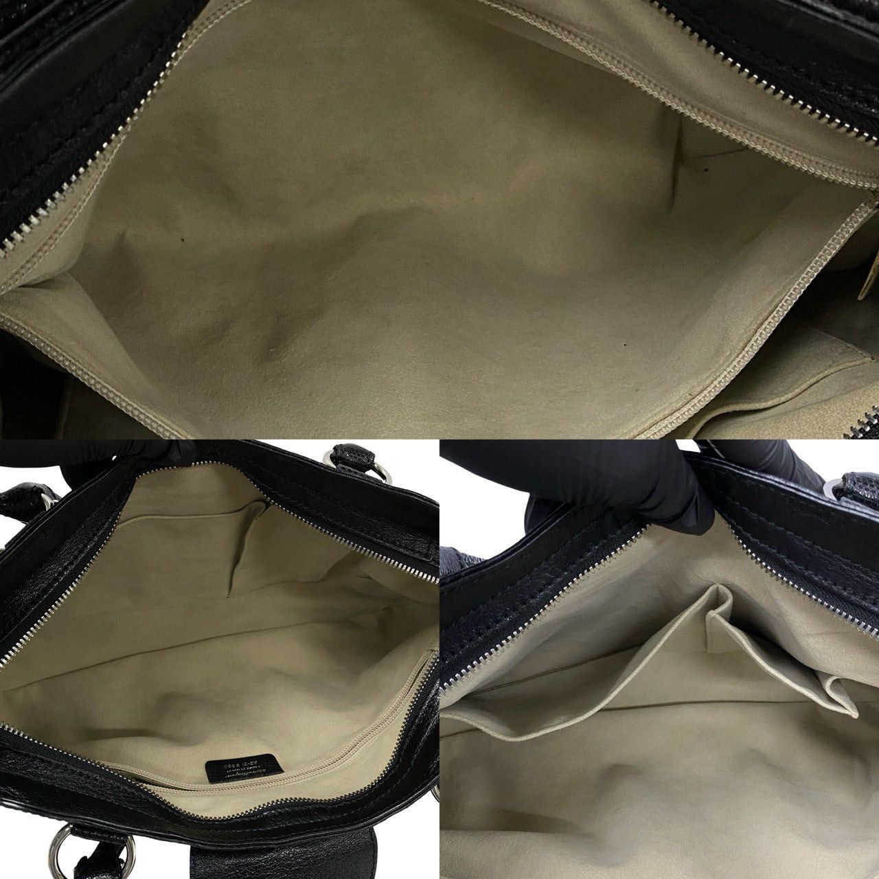 Salvatore Ferragamo Salvatore Ferragamo Tote Bag Black Leather Size ONE SIZE - 8 Thumbnail