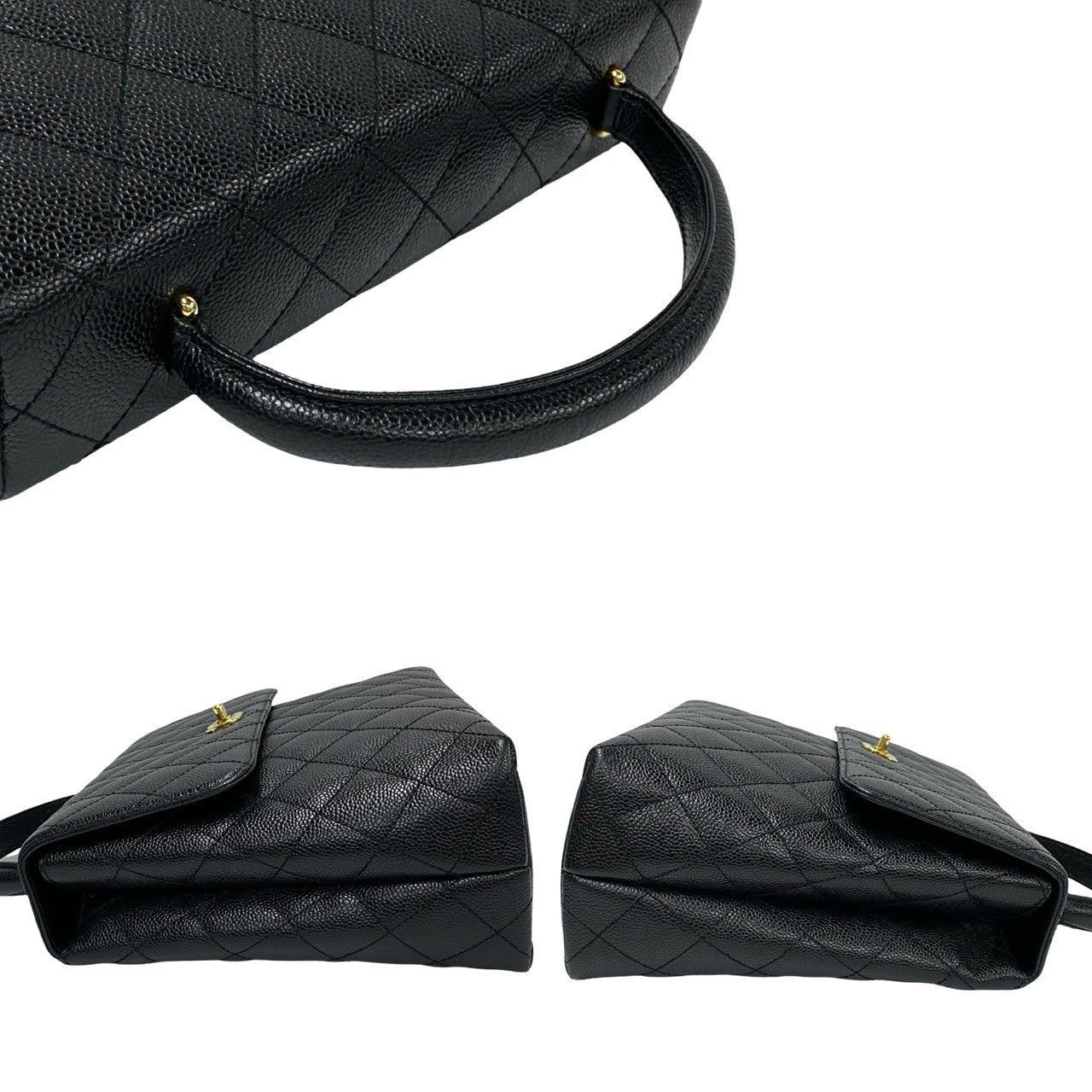 Chanel Chanel Handbag Black Leather Size ONE SIZE - 5 Thumbnail