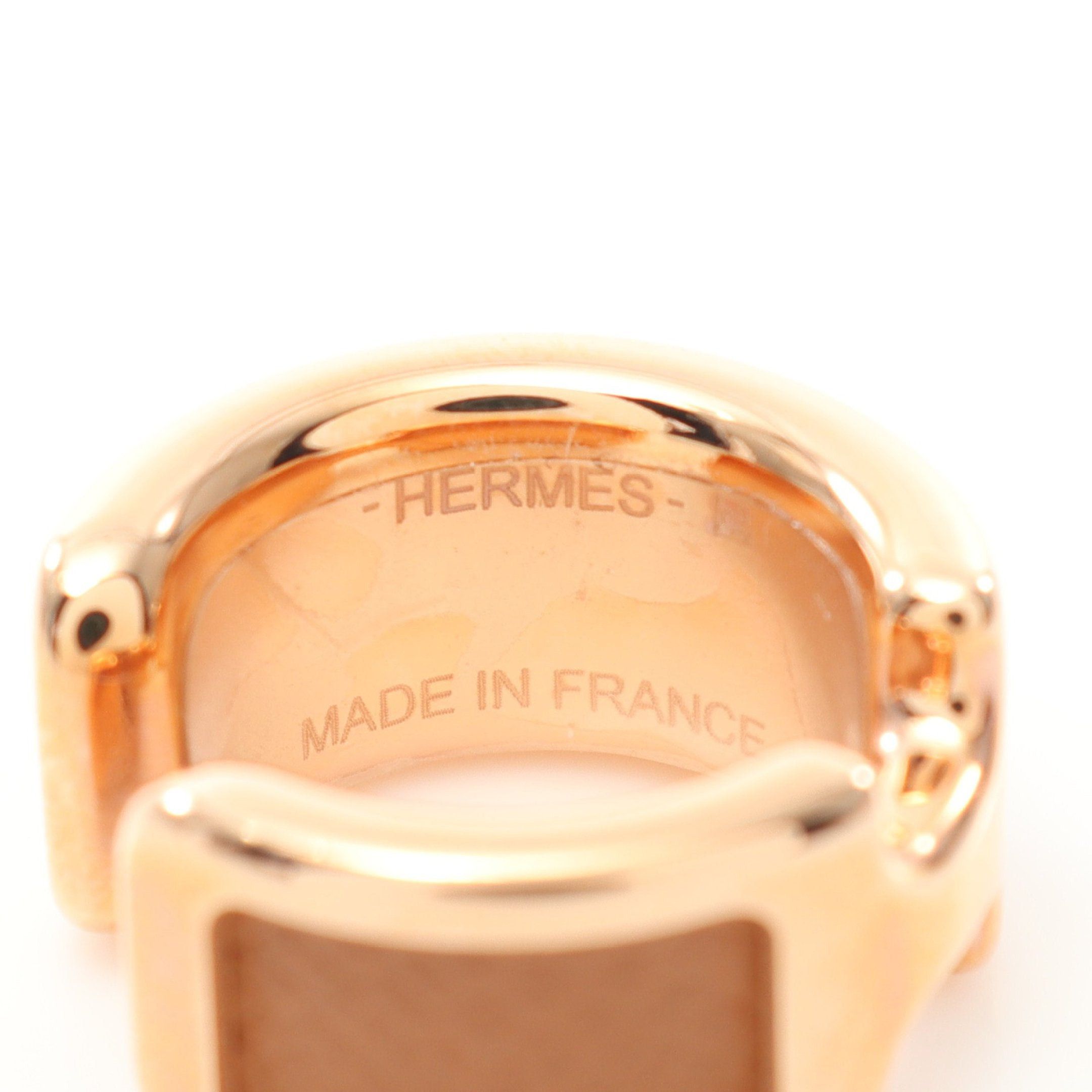 Hermes Hermes Olymp Pm Ear Cuff Gp Leather Pink Gold Brown Size ONE SIZE - 3 Thumbnail