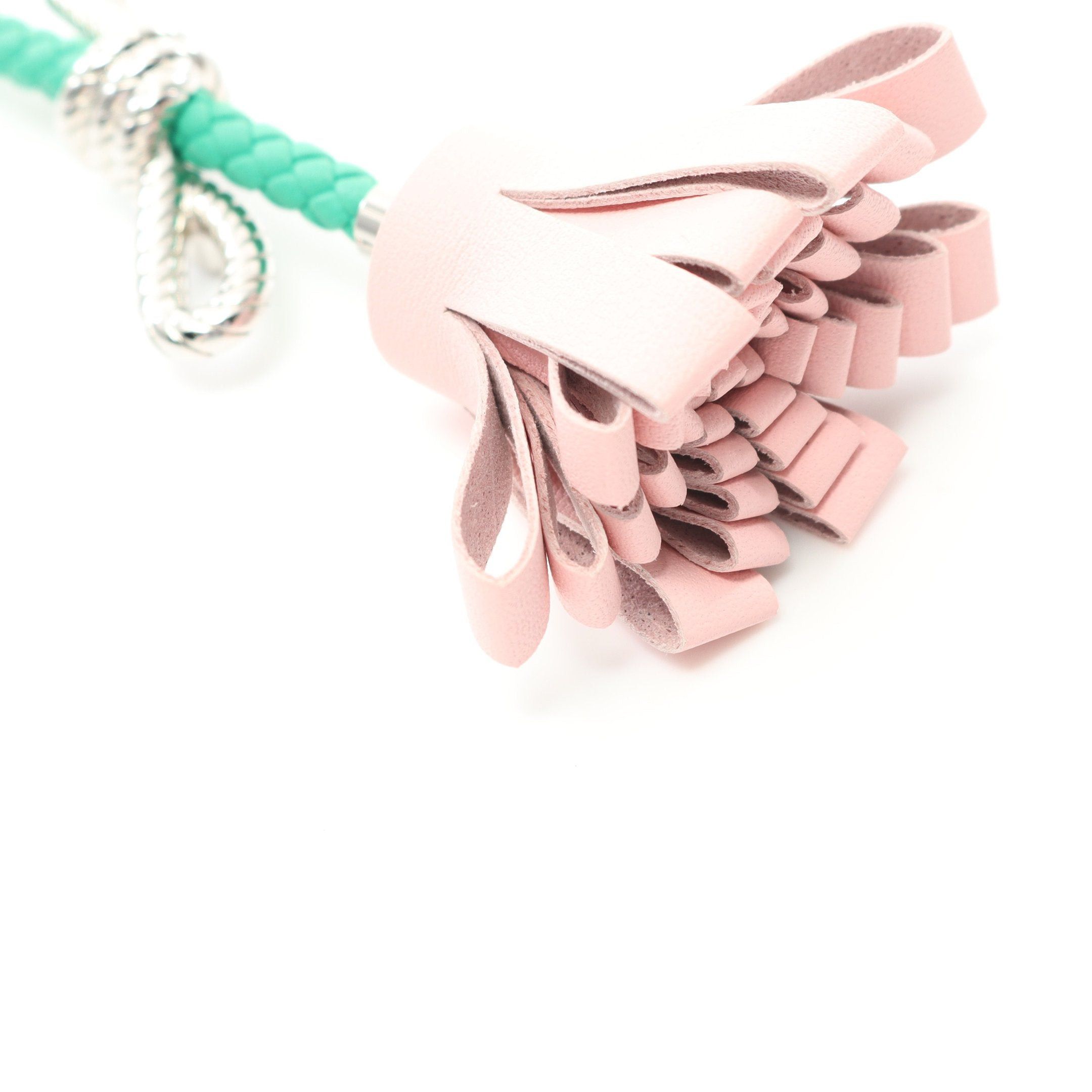 Hermes Hermes Fleur Brooch Veau Swift Light Pink Green Silver Size ONE SIZE - 4 Thumbnail