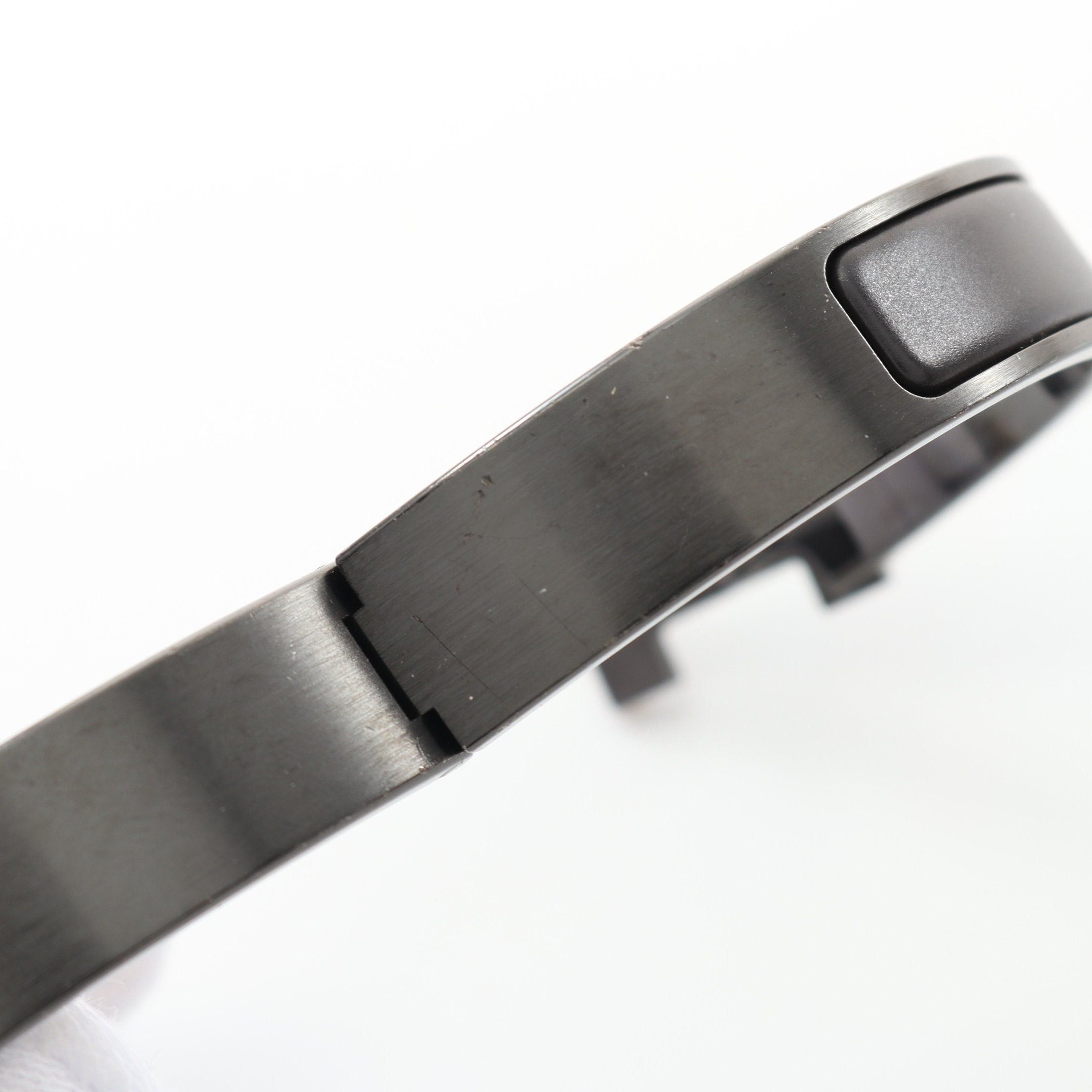 Hermes Hermes Click Crack Pm Saw Black Bangle Size ONE SIZE - 6 Thumbnail