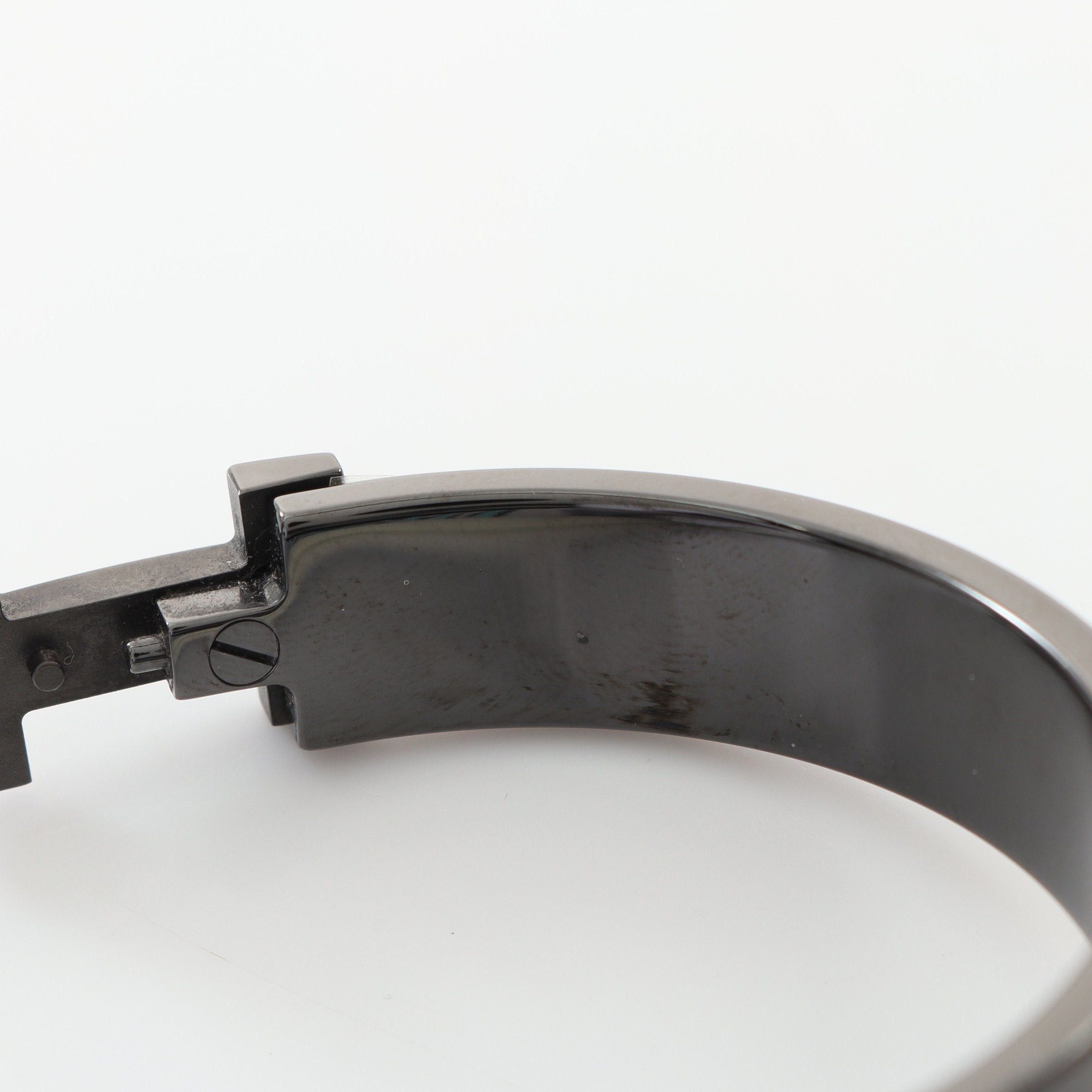 Hermes Hermes Click Crack Pm Saw Black Bangle Size ONE SIZE - 7 Thumbnail