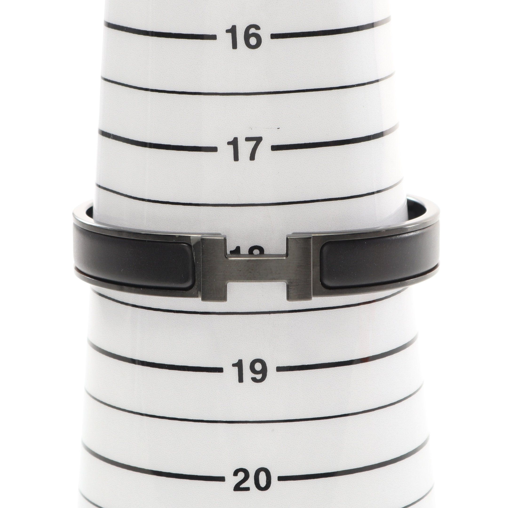 Hermes Hermes Click Crack Pm Saw Black Bangle Size ONE SIZE - 5 Thumbnail
