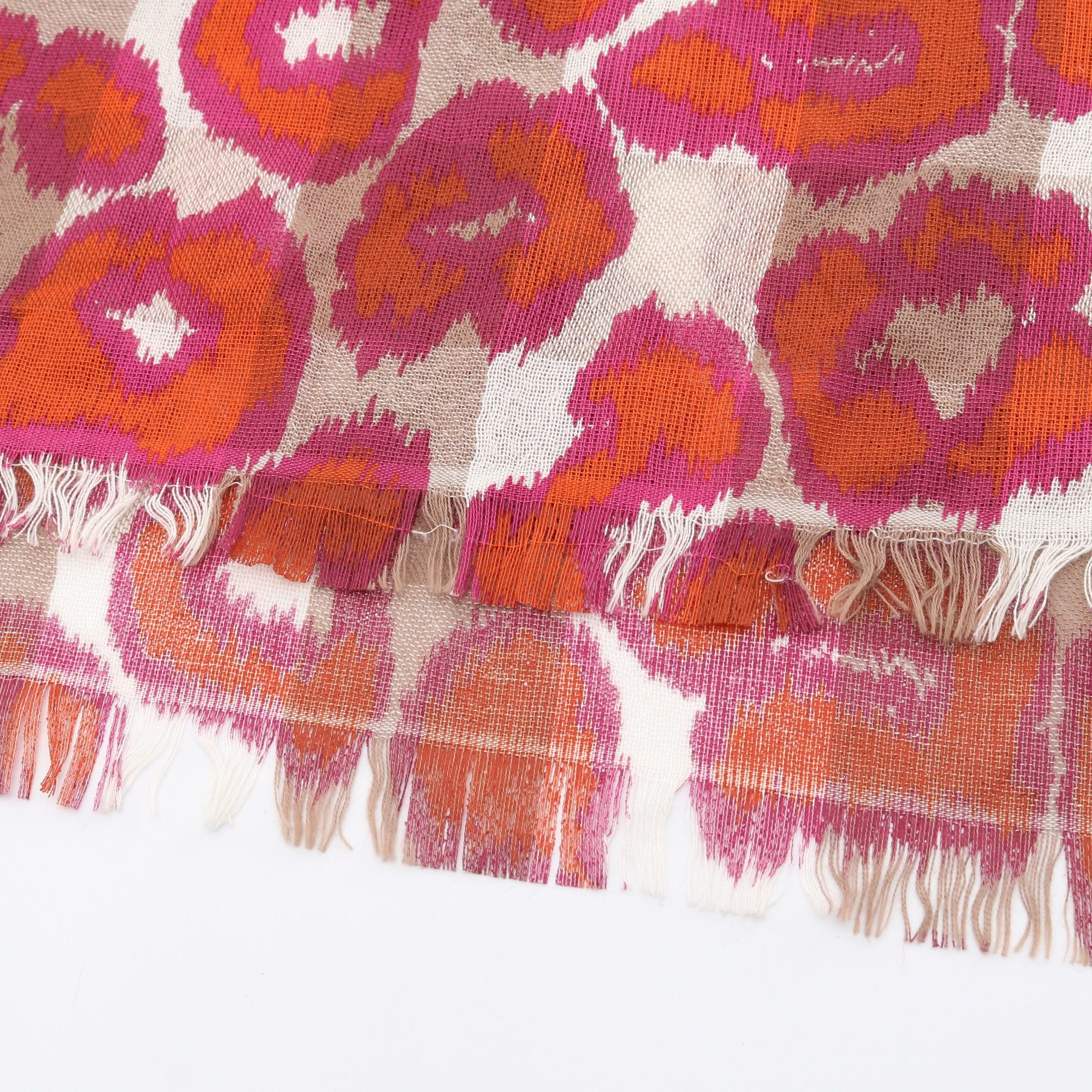 Vivienne Westwood Vivienne Westwood Orb Embroidery Scarf Stall Check Leopard Cotton Multicolor Size ONE SIZE - 11 Thumbnail