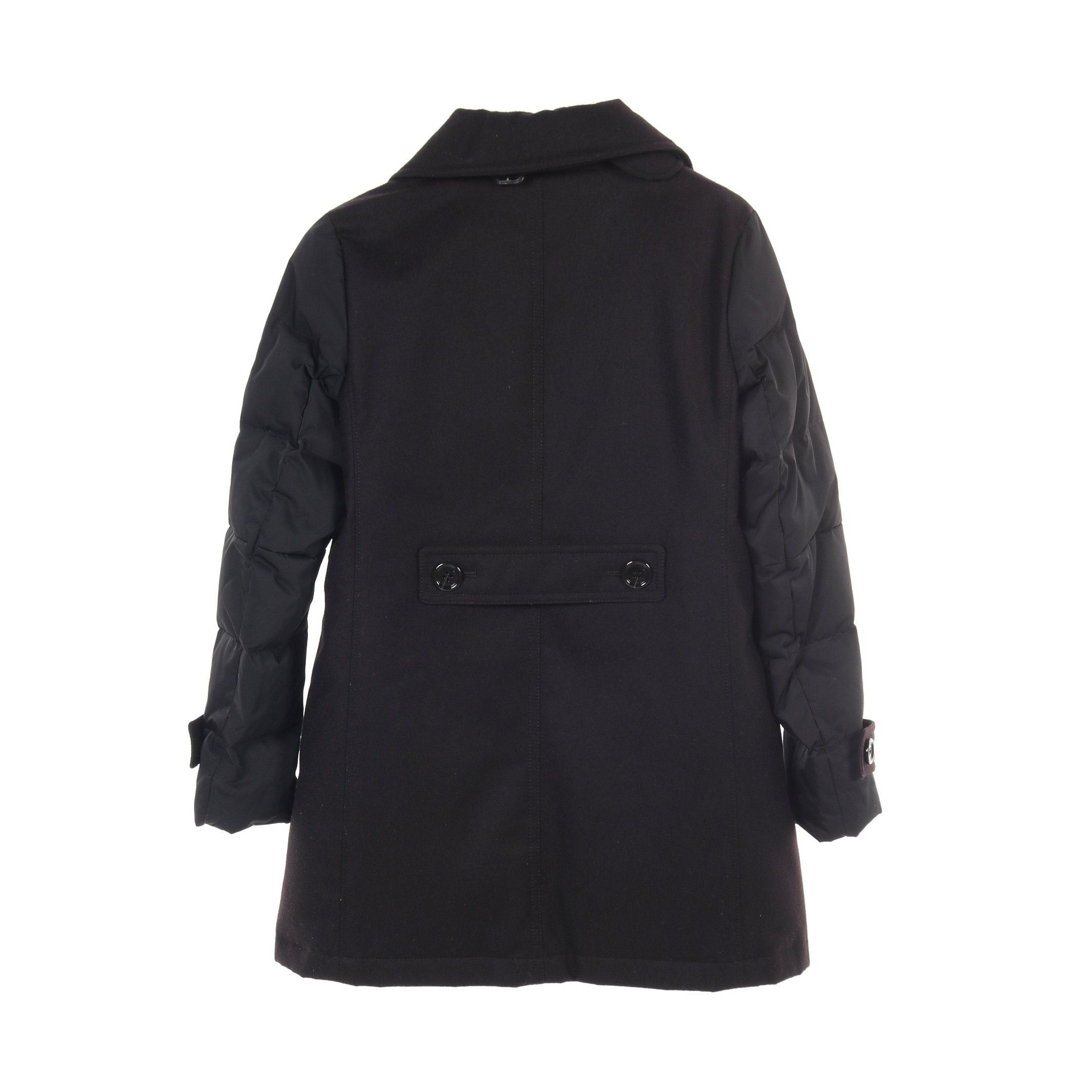 Burberry Burberry Pea Coat Down Wool Black Color-Block Size ONE SIZE - 2 Thumbnail