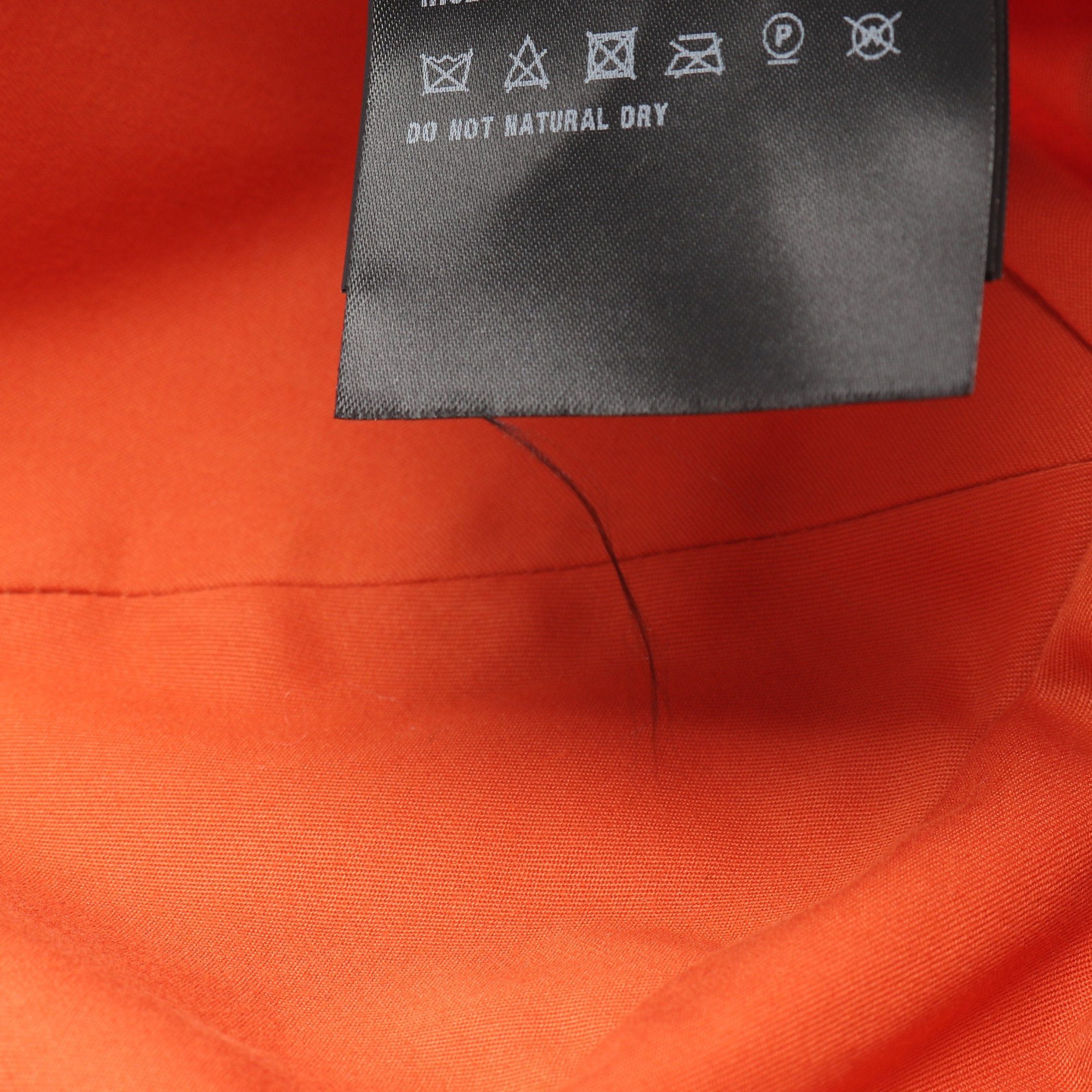 Prada Prada Re-Nylon Baseball Cap Hat Nylon Orange Prada Logo Plate Size ONE SIZE - 8 Thumbnail