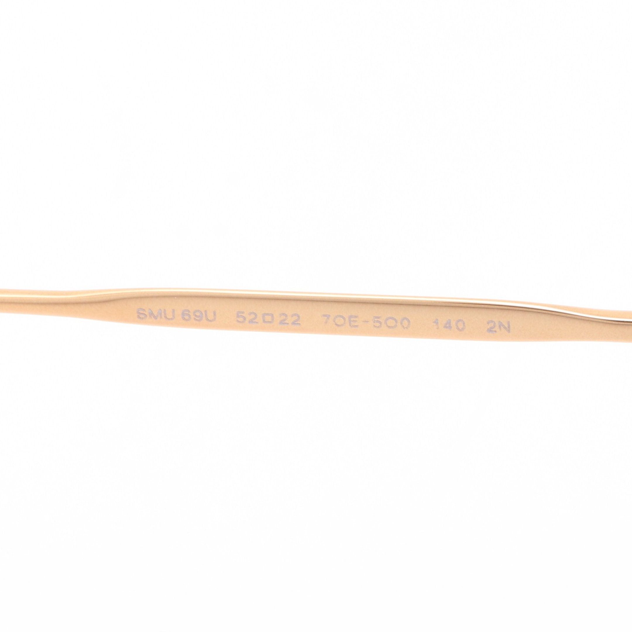 Miu Miu Miu Miu Round Sunglasses Gp Rhinestone Gold Under Rim Gradient Lens Size ONE SIZE - 5 Thumbnail