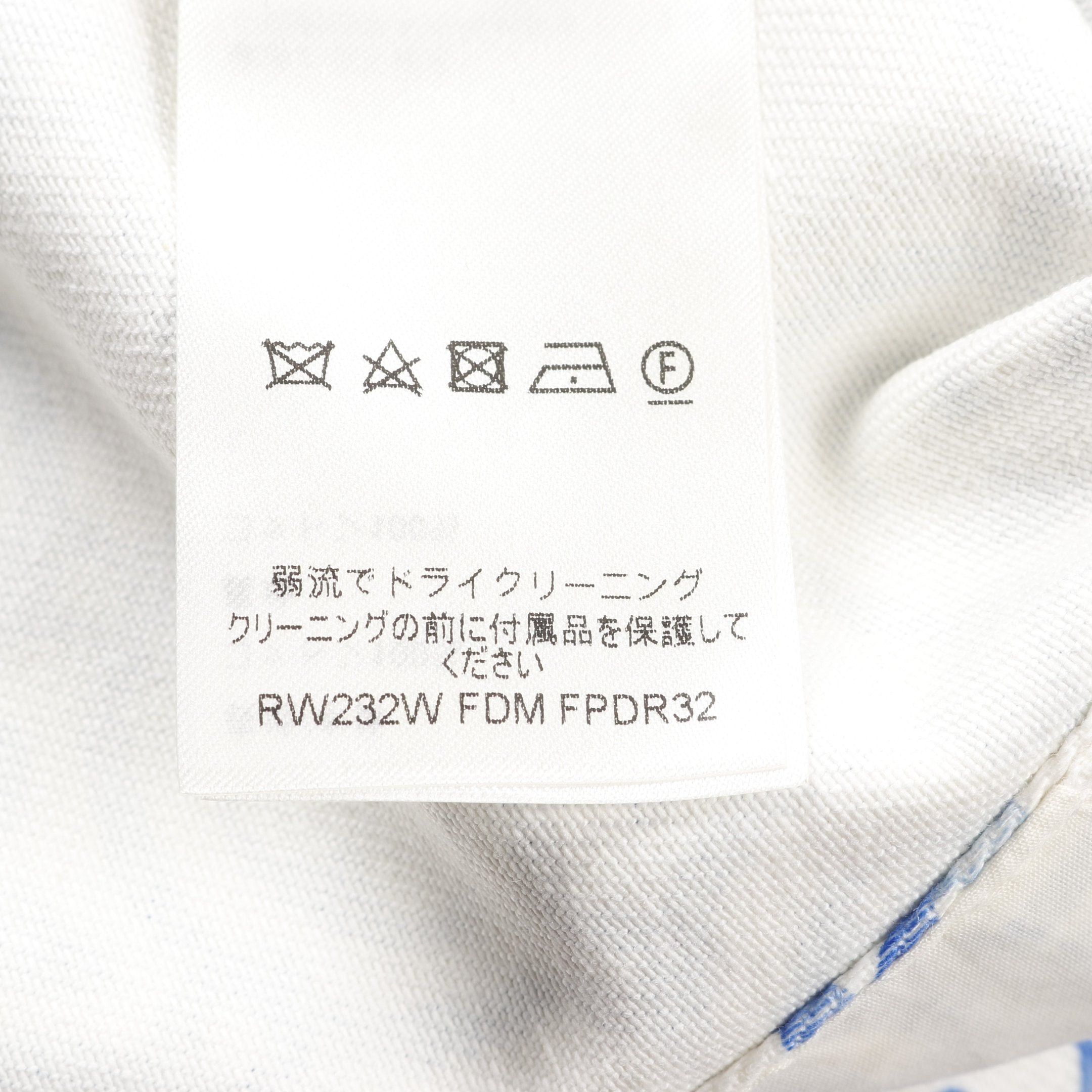 Louis Vuitton Louis Vuitton Monogram Lv Patch One Piece Cotton White Blue Size ONE SIZE - 6 Thumbnail