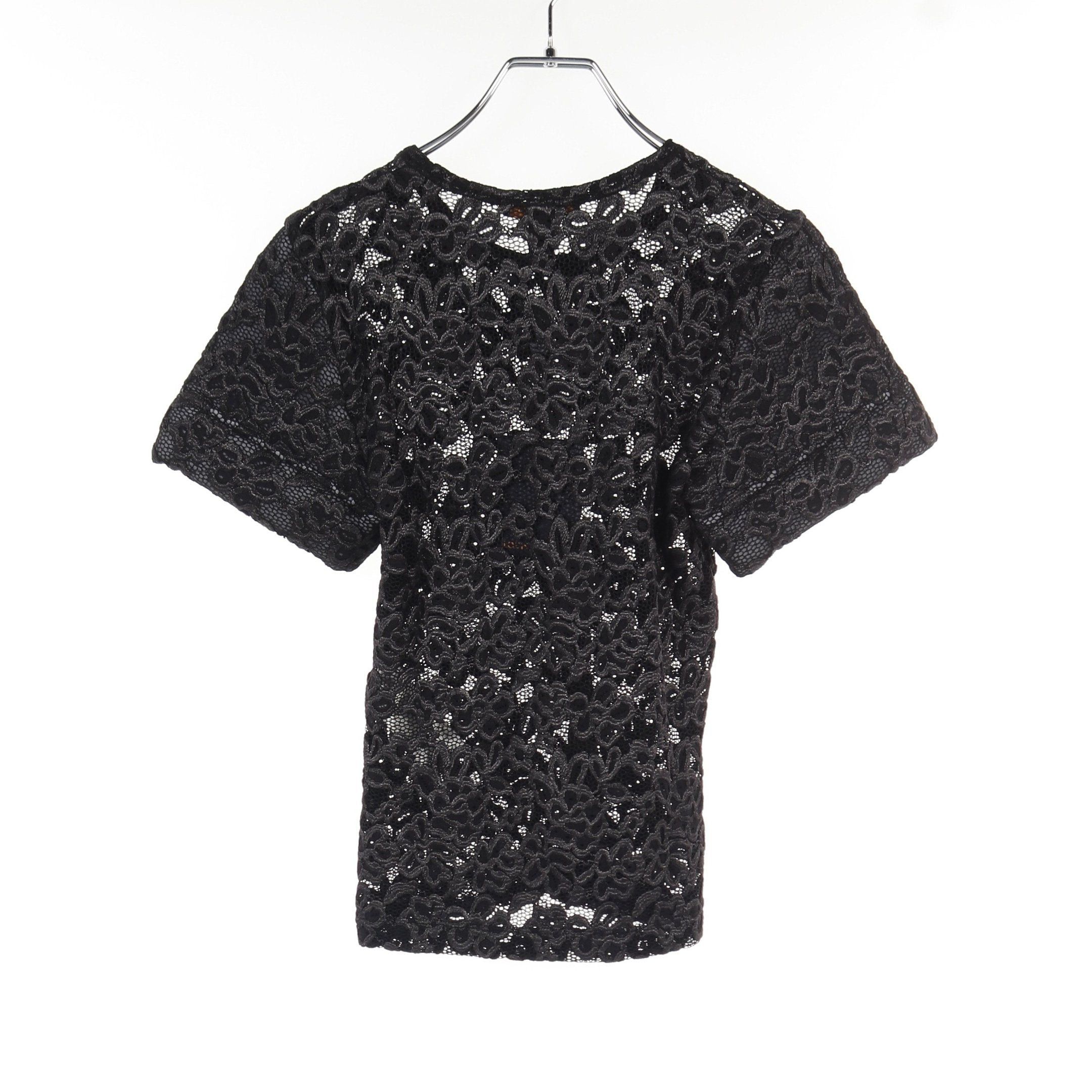 Louis Vuitton Louis Vuitton Cut And Sew Floral Lace Nylon Black Size ONE SIZE - 2 Thumbnail