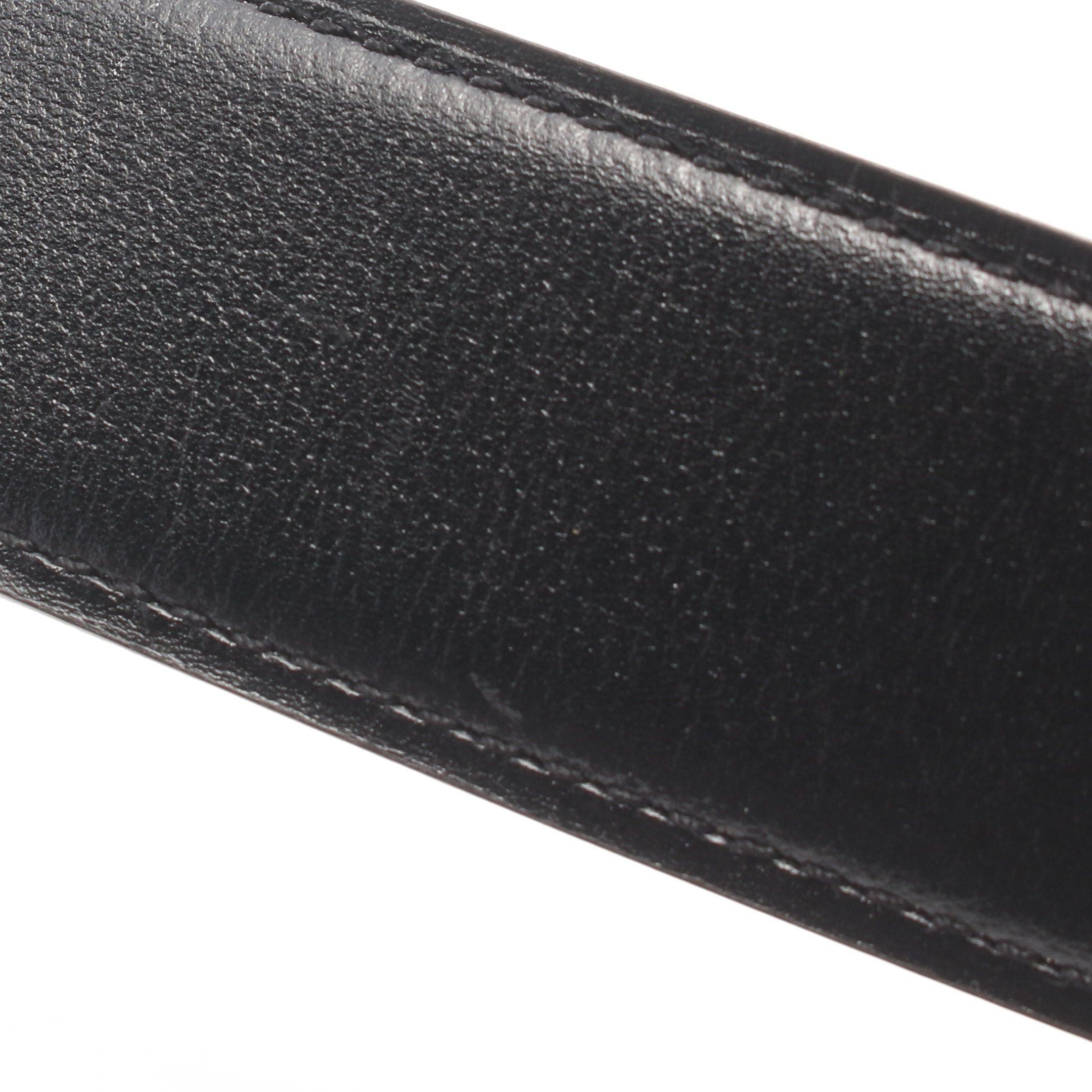Hermes Hermes Constance H-Belt Noir Gold Belt Box Calf Togo Black Light Brown Silver Hardware Reversible Z Stamp Size ONE SIZE - 6 Thumbnail