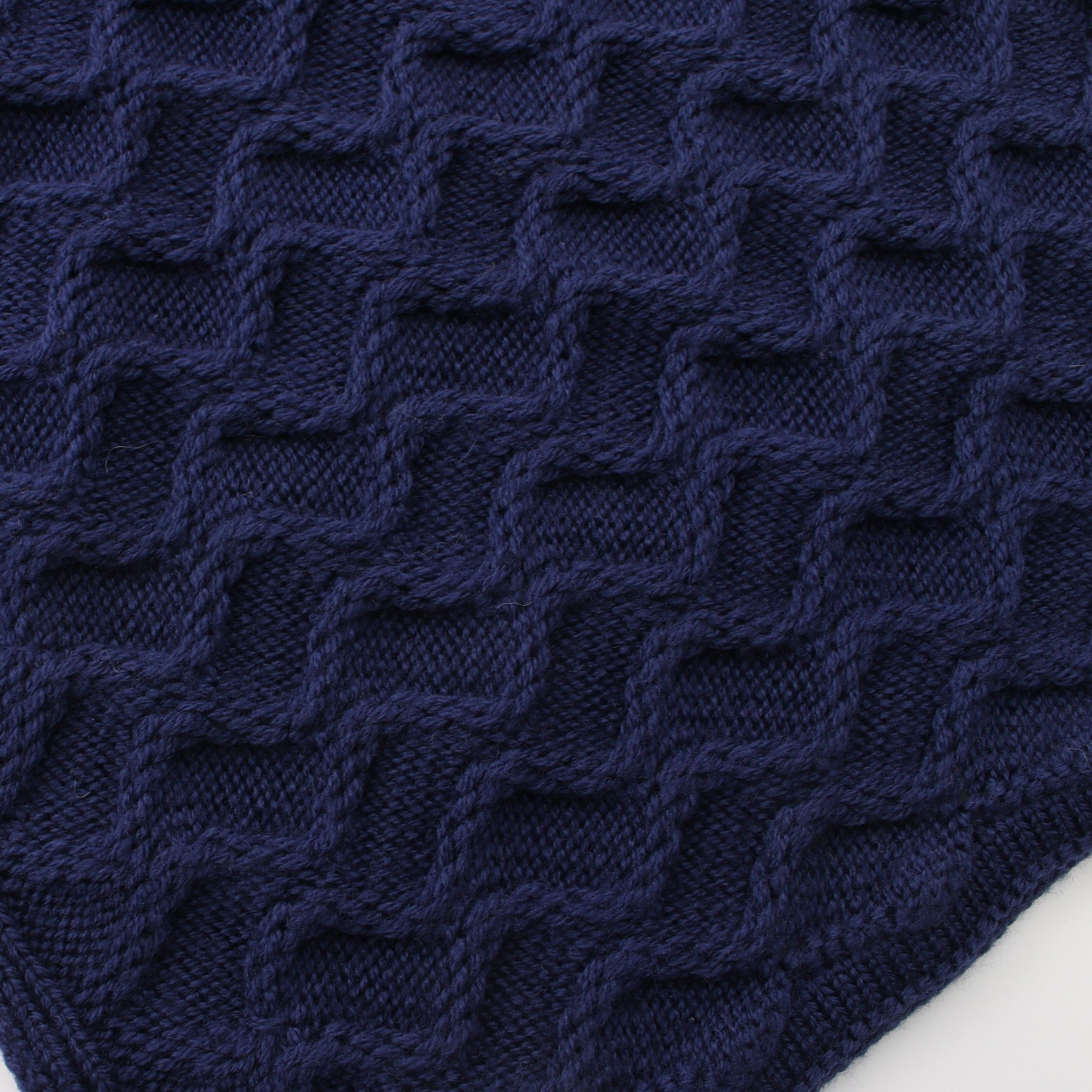 Bottega Veneta Intrecciato Scarf Wool Navy