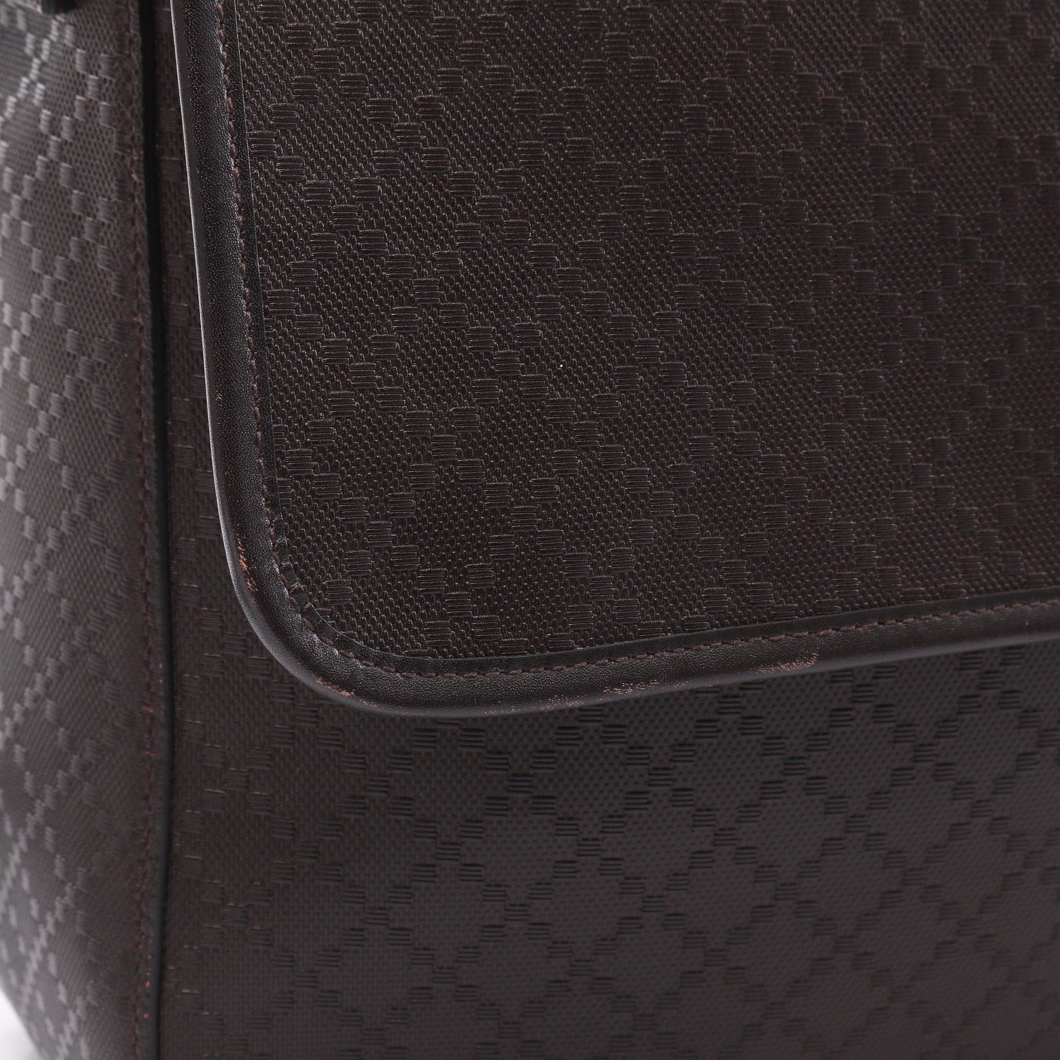 Gucci Gucci Diamante Shoulder Bag Leather Dark Brown Size ONE SIZE - 9 Thumbnail