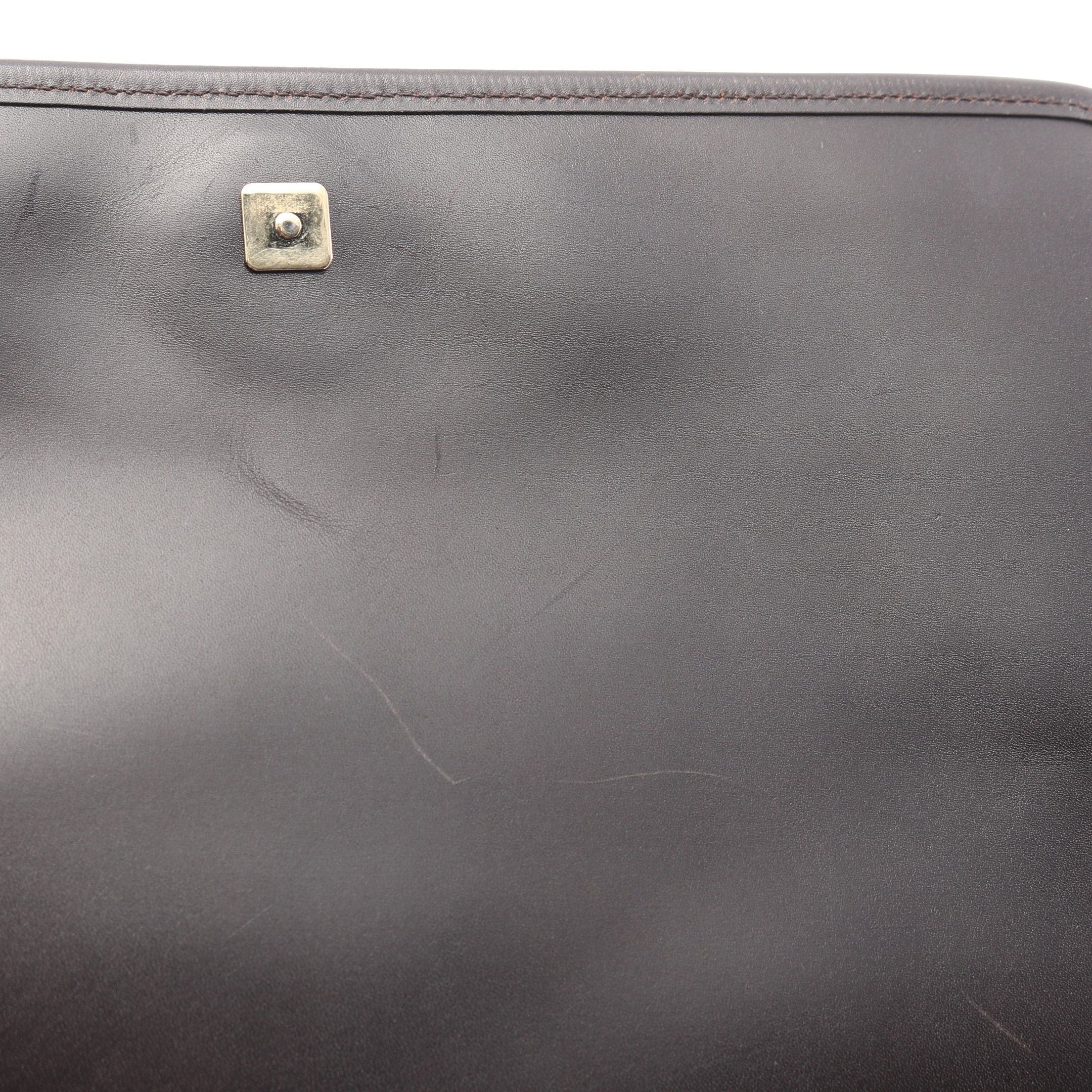Gucci Gucci Diamante Shoulder Bag Leather Dark Brown Size ONE SIZE - 11 Thumbnail