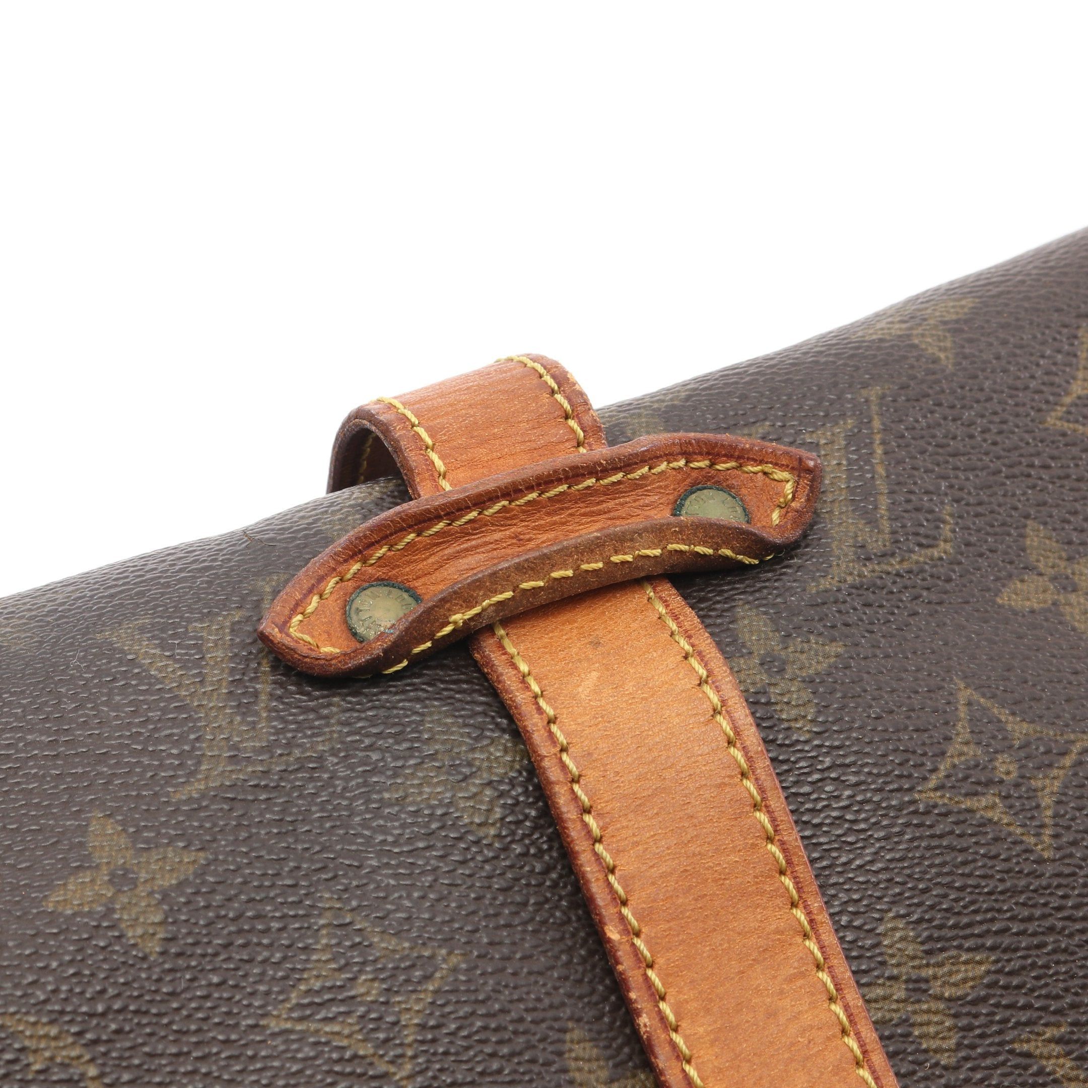 Louis Vuitton Louis Vuitton Saumur 35 Monogram Shoulder Bag Leather Brown Size ONE SIZE - 13 Thumbnail