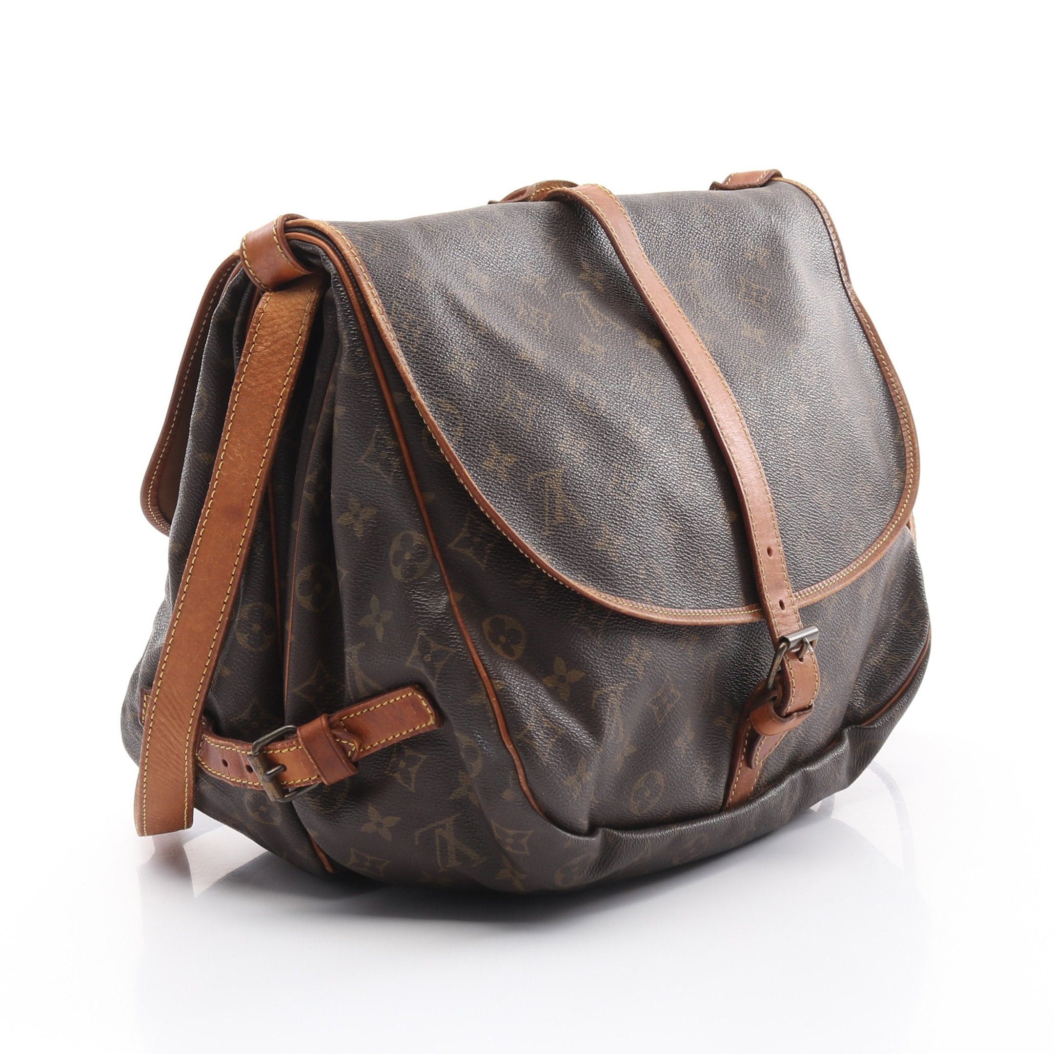 Louis Vuitton Louis Vuitton Saumur 35 Monogram Shoulder Bag Leather Brown Size ONE SIZE - 2 Thumbnail