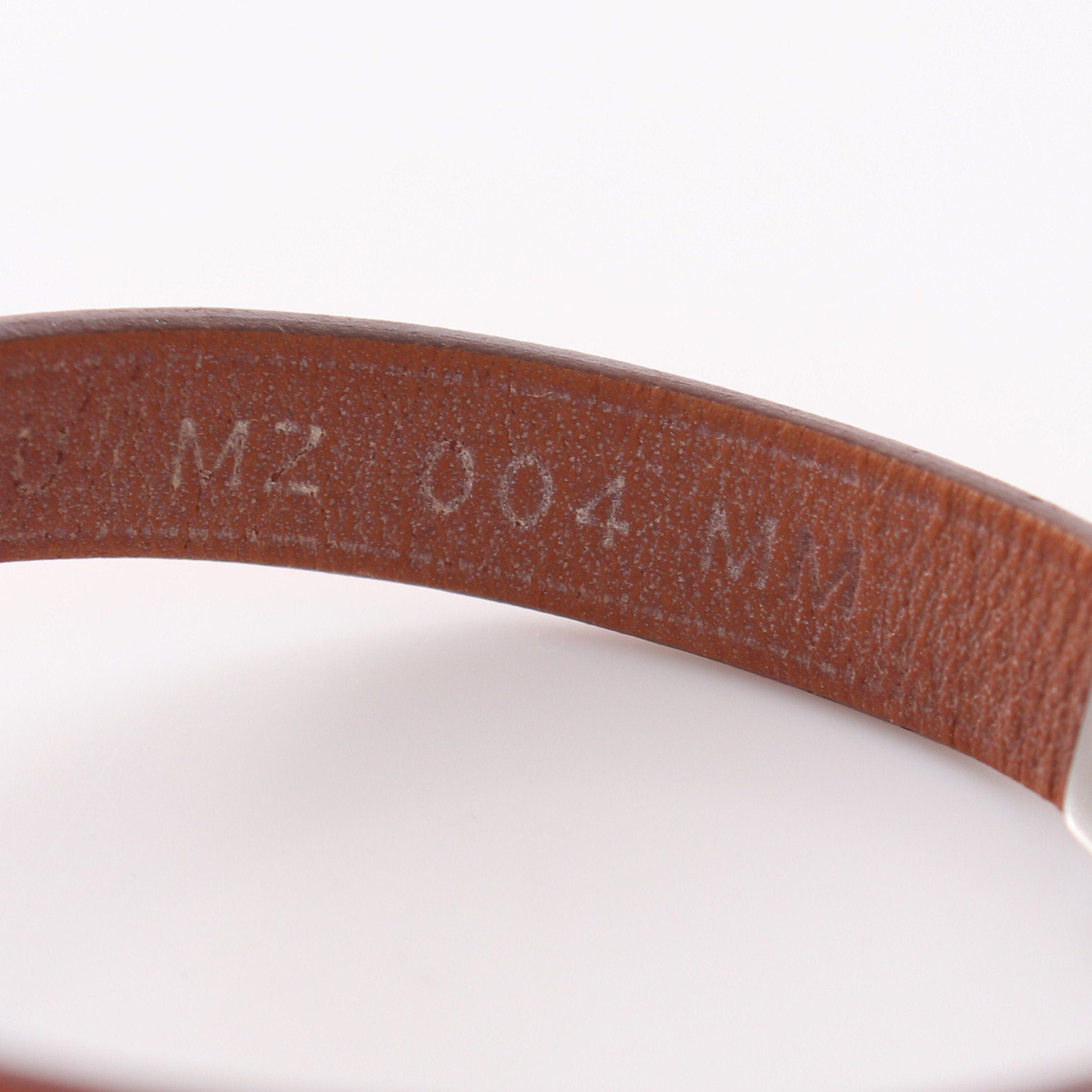 Hermes Hermes Rival Mini Bracelet Veau Swift Orange Silver U Stamp Size ONE SIZE - 5 Thumbnail