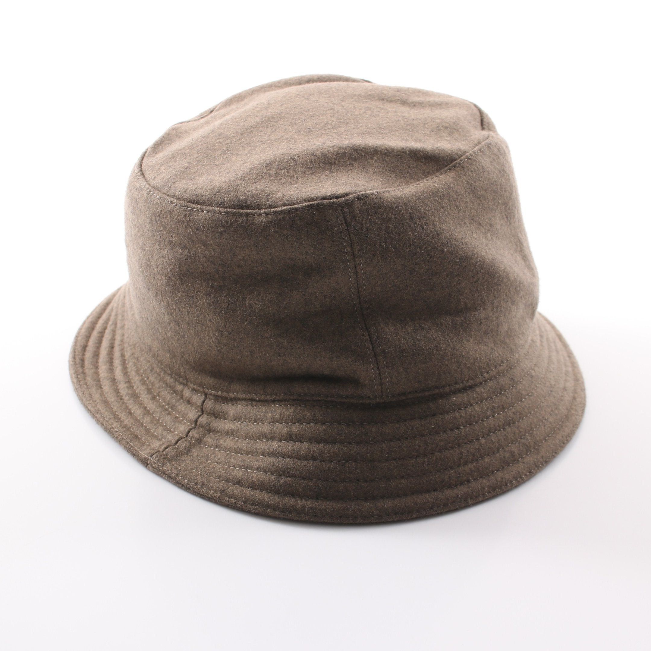 Hermes Hermes Serie Button Bucket Hat Cashmere Gray Brown Size ONE SIZE - 2 Thumbnail