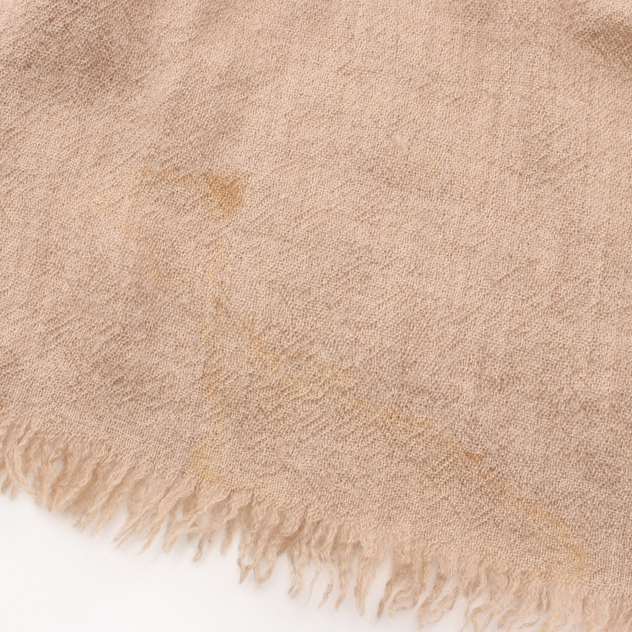 Hermes Hermes Stall Shawl Cashmere Beige Size ONE SIZE - 7 Thumbnail