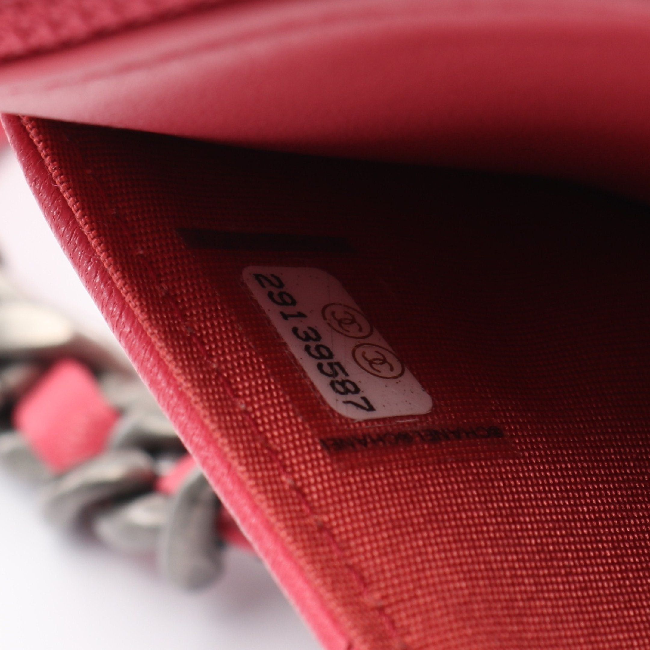 Chanel Chanel Chanel 19 Chain Wallet Leather Pink Combination Metal Fittings Size ONE SIZE - 5 Thumbnail