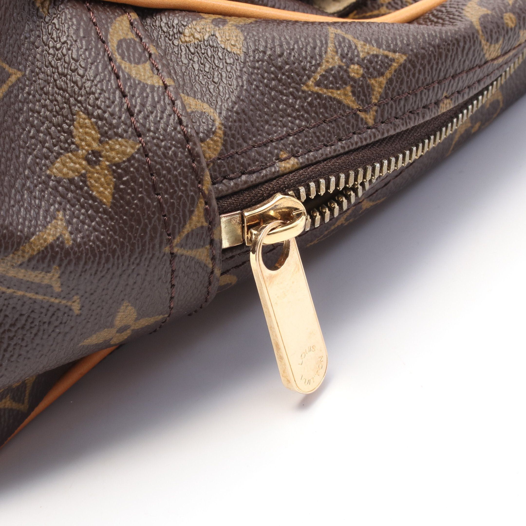 Louis Vuitton Louis Vuitton Manhattan Gm Monogram Handbag Leather Brown Size ONE SIZE - 8 Thumbnail