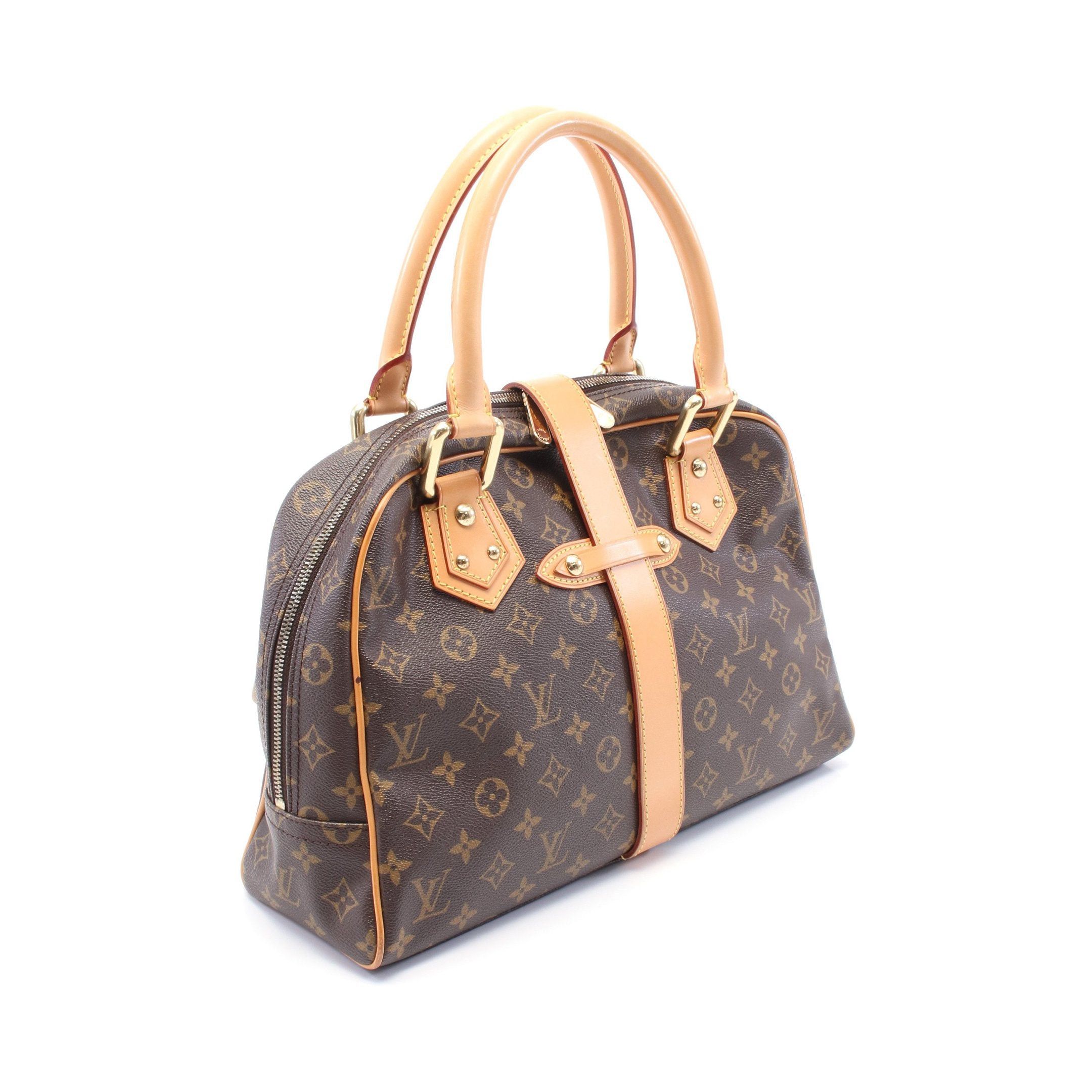 Louis Vuitton Louis Vuitton Manhattan Gm Monogram Handbag Leather Brown Size ONE SIZE - 2 Thumbnail