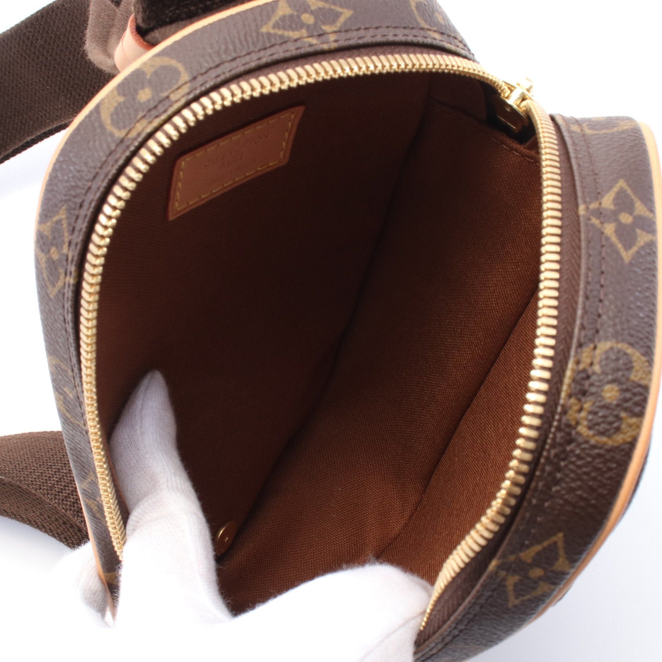 Louis Vuitton Louis Vuitton Pochette Ganju Monogram Body Bag Leather Brown Size ONE SIZE - 3 Thumbnail