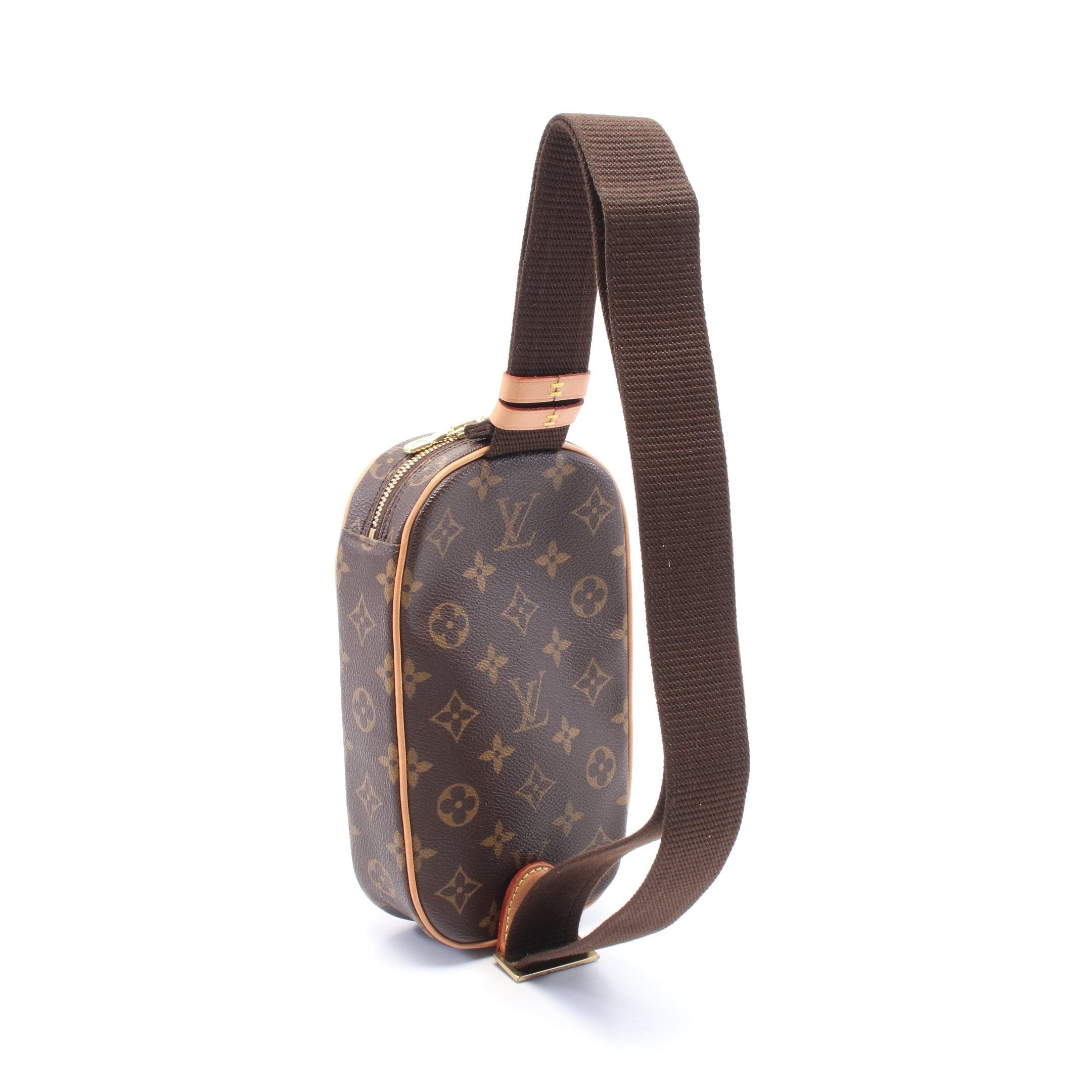 Louis Vuitton Louis Vuitton Pochette Ganju Monogram Body Bag Leather Brown Size ONE SIZE - 2 Thumbnail