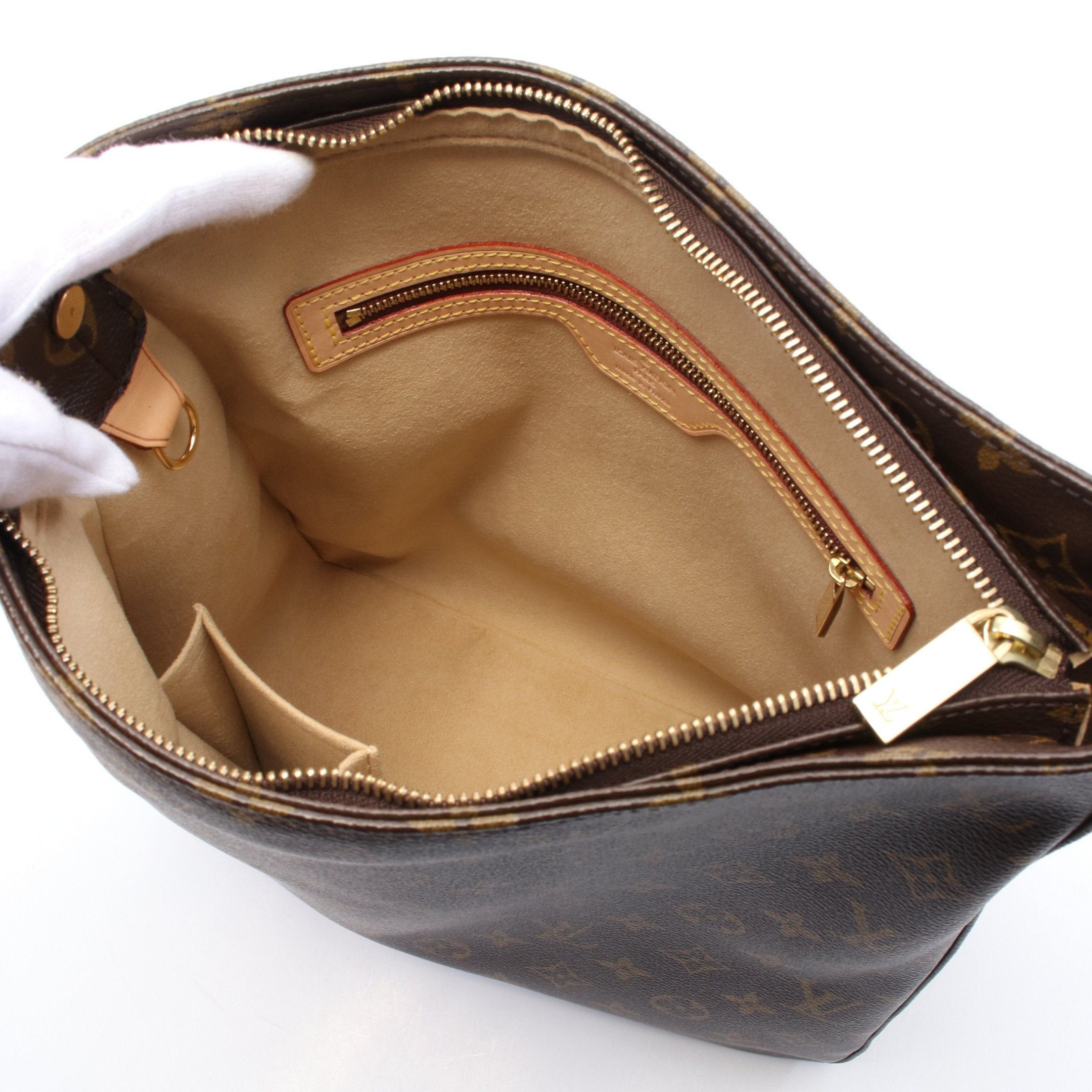 Louis Vuitton Louis Vuitton Looping Gm Monogram Shoulder Bag Leather Brown Size ONE SIZE - 3 Thumbnail