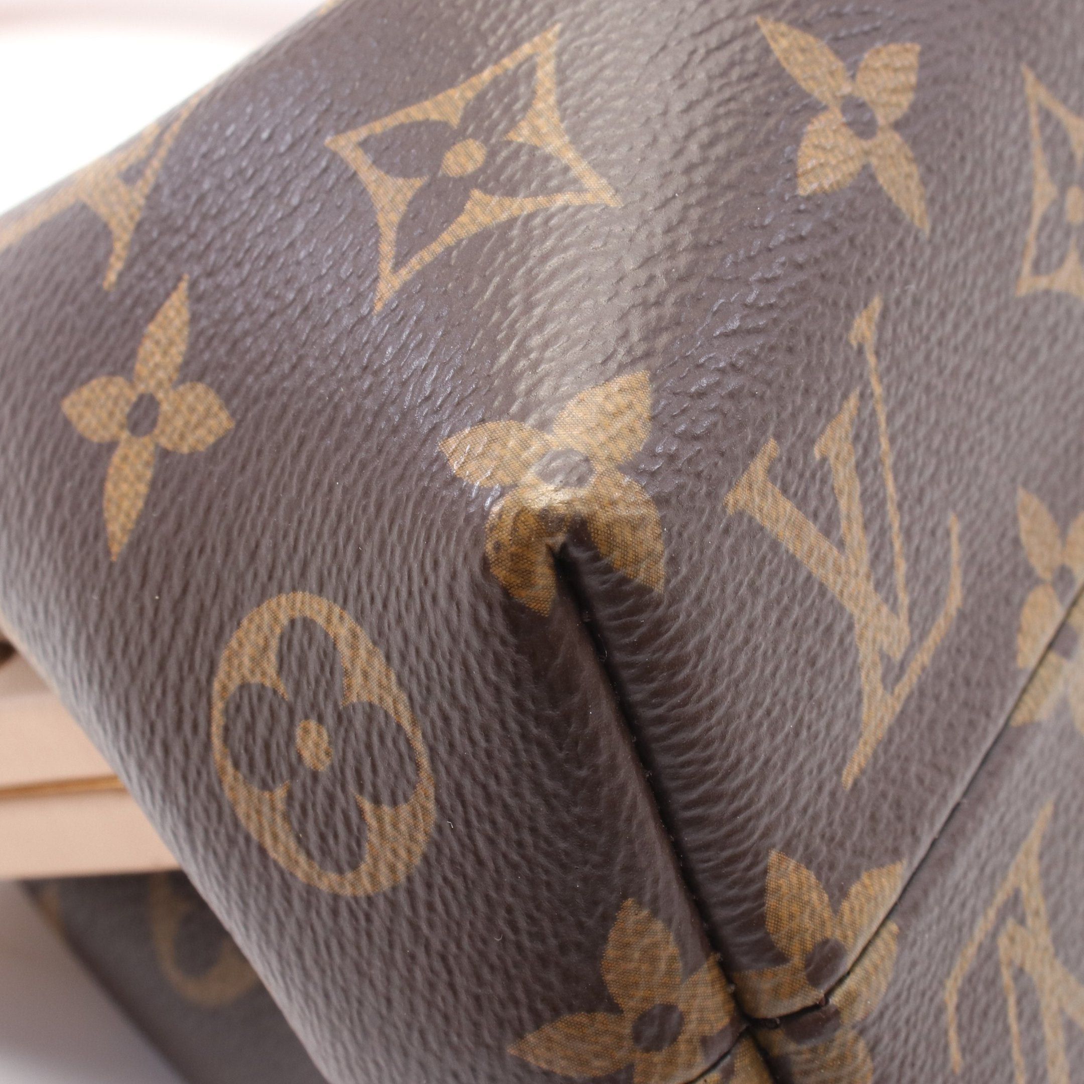 Louis Vuitton Louis Vuitton Monogram Clutch Handbag Leather Brown Size ONE SIZE - 5 Thumbnail