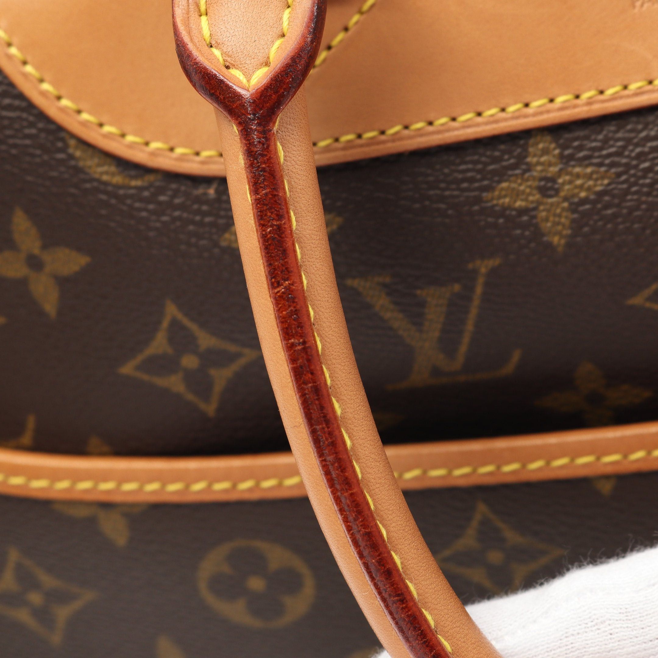 Louis Vuitton Louis Vuitton Deauville Bowling Vanity Monogram Handbag Leather Brown Size ONE SIZE - 6 Thumbnail