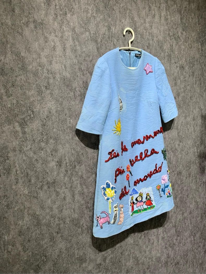 Dolce & Gabbana Dolce & Gabbana Summer Dress with Colorful Embroidery Size M / US 6-8 / IT 42-44 - 3 Thumbnail
