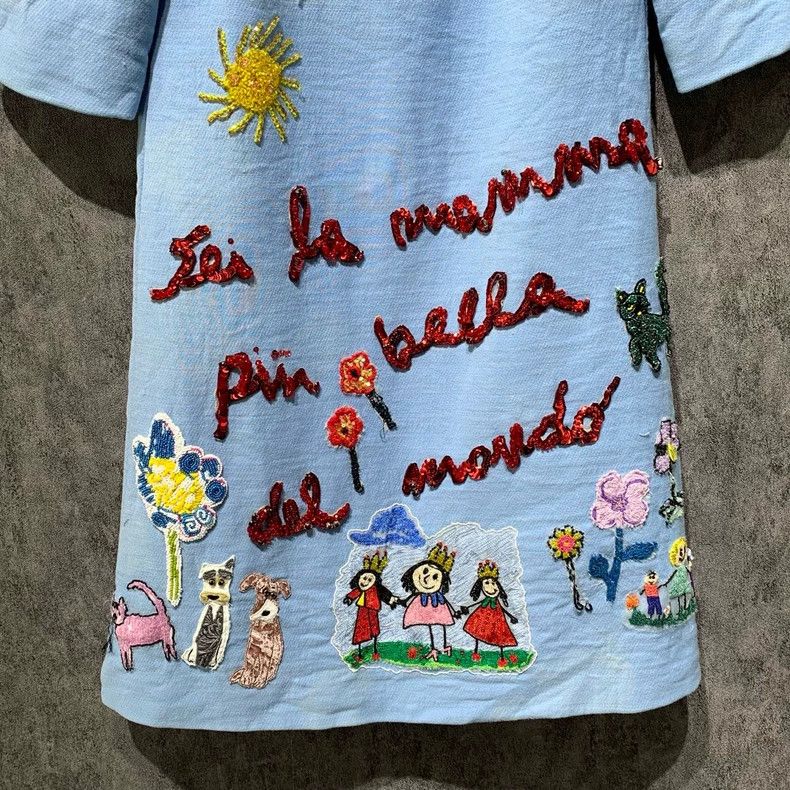 Dolce & Gabbana Dolce & Gabbana Summer Dress with Colorful Embroidery Size M / US 6-8 / IT 42-44 - 4 Thumbnail