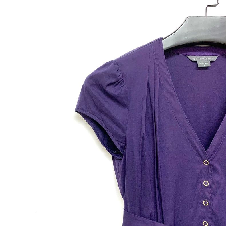 Emporio Armani New Armani Purple Dress Size 2 Size XS / US 0-2 / IT 36-38 - 7 Thumbnail