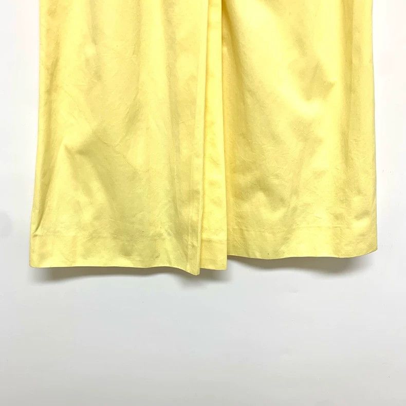 Salvatore Ferragamo Ferragamo Yellow Cotton Skirt Size 40" / US 18 - 6 Thumbnail