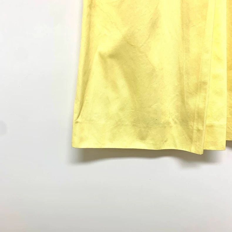 Salvatore Ferragamo Ferragamo Yellow Cotton Skirt Size 40" / US 18 - 7 Thumbnail