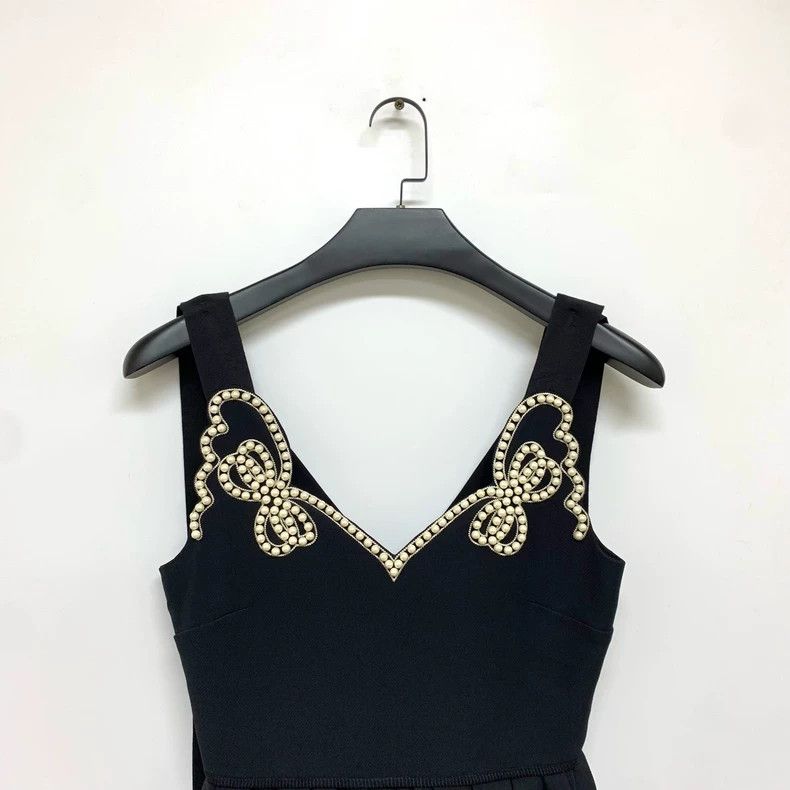 Fendi Fendi Little Black Dress with Pearl Detail Size S / US 4 / IT 40 - 5 Thumbnail