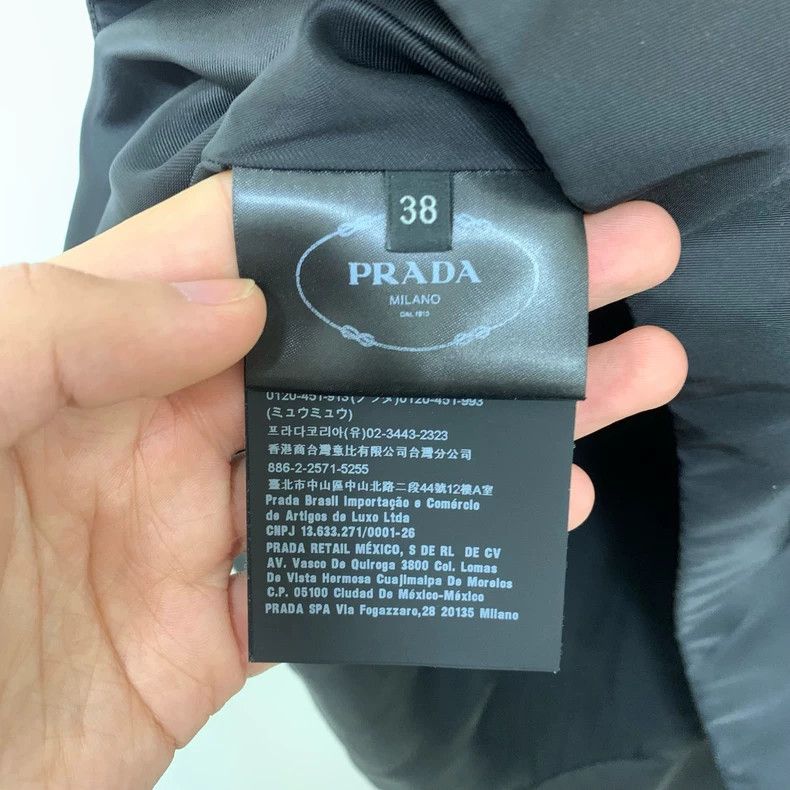 Prada New Prada Black Dress with Triangle Logo Size M / US 6-8 / IT 42-44 - 4 Thumbnail